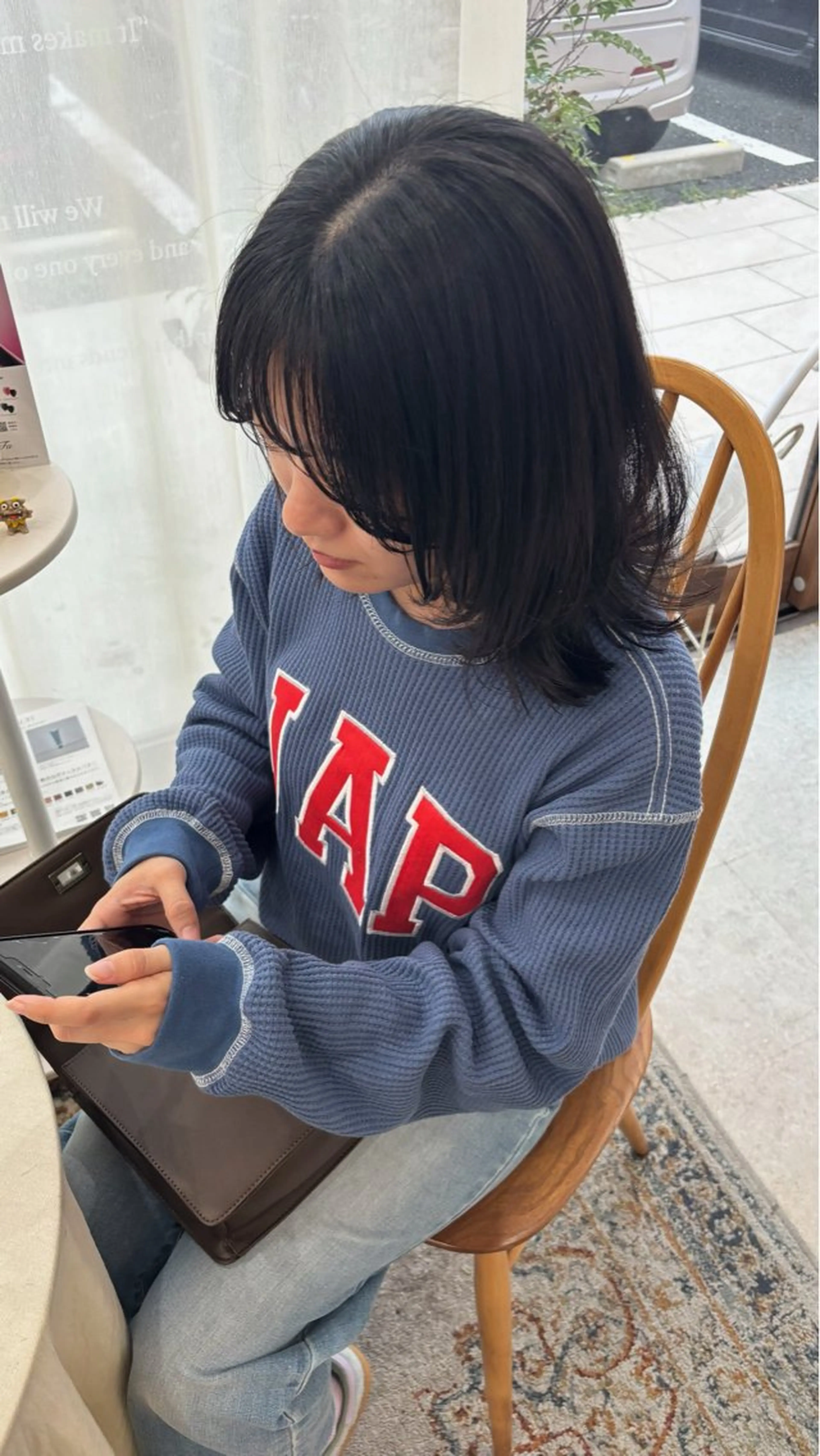 ミディアム ヘアアレンジ カット トリートメント 能勢 莉里花のヘアスタイル