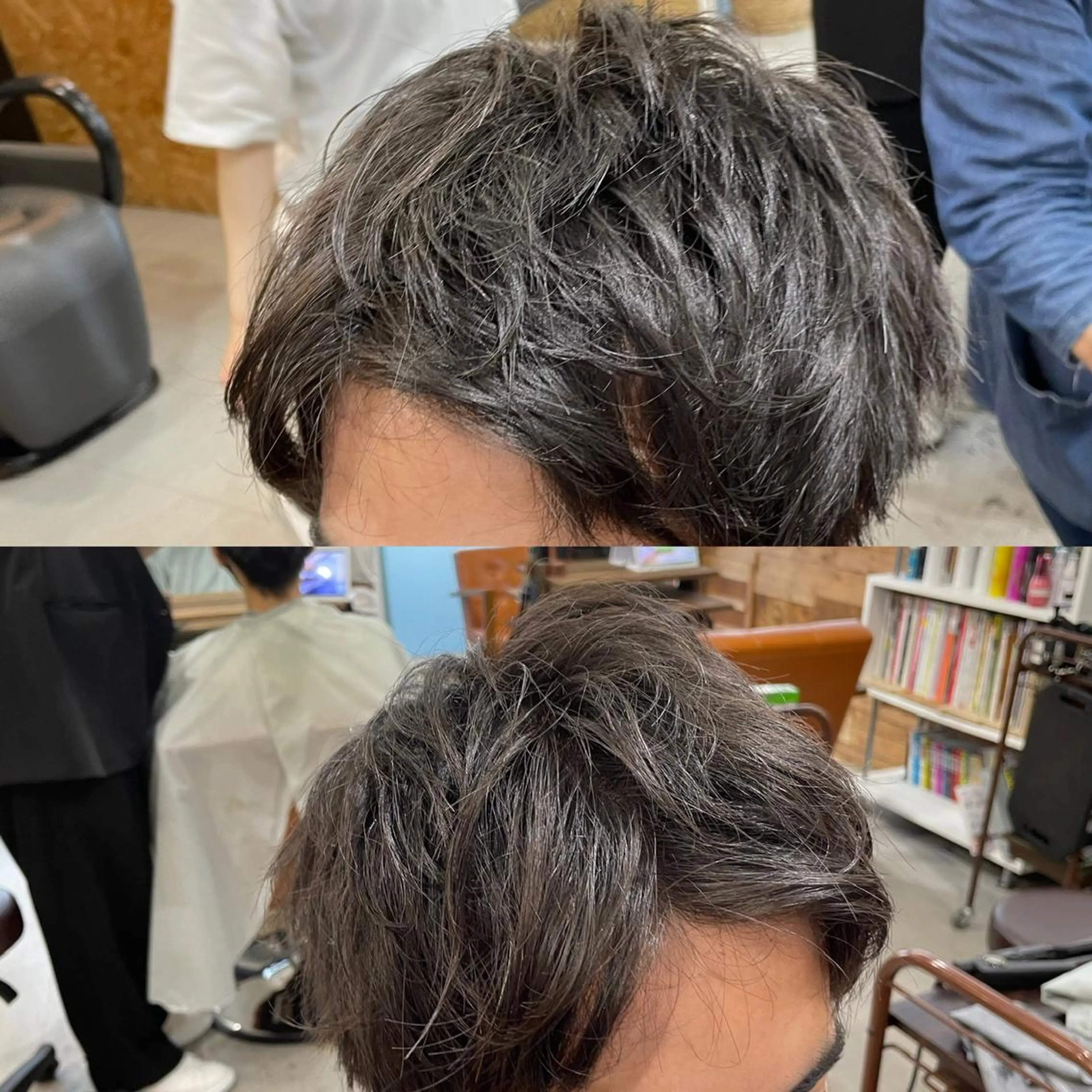 ショート メンズ アップバング カット かんばら りょーいのヘアスタイル