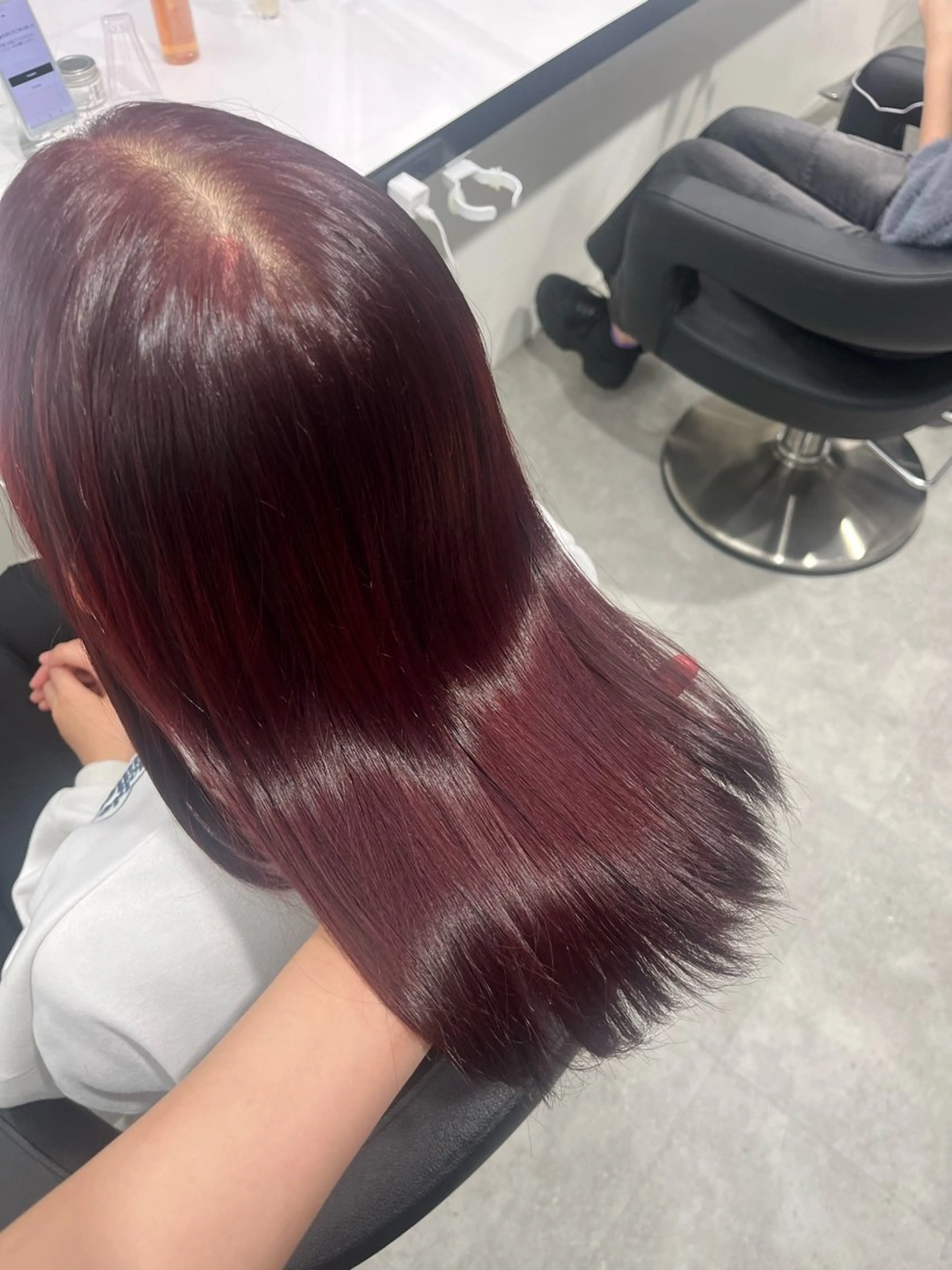 ミディアム カラー みう/仙台/暖色/ 艶髪/顔周りカット/のヘアスタイル