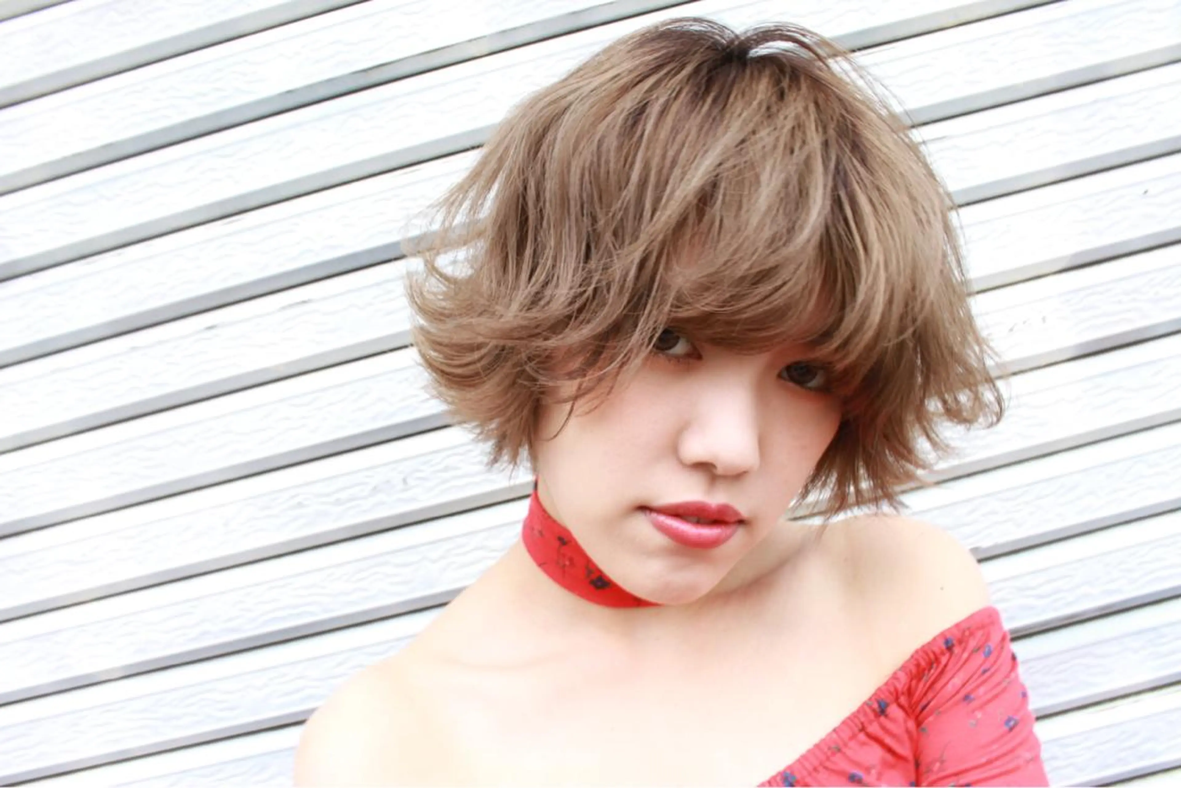 ショート カラー パーマ メンズ マツエク・マツパ ハイライト/髪質改善 ans/黒木 和大のヘアスタイル