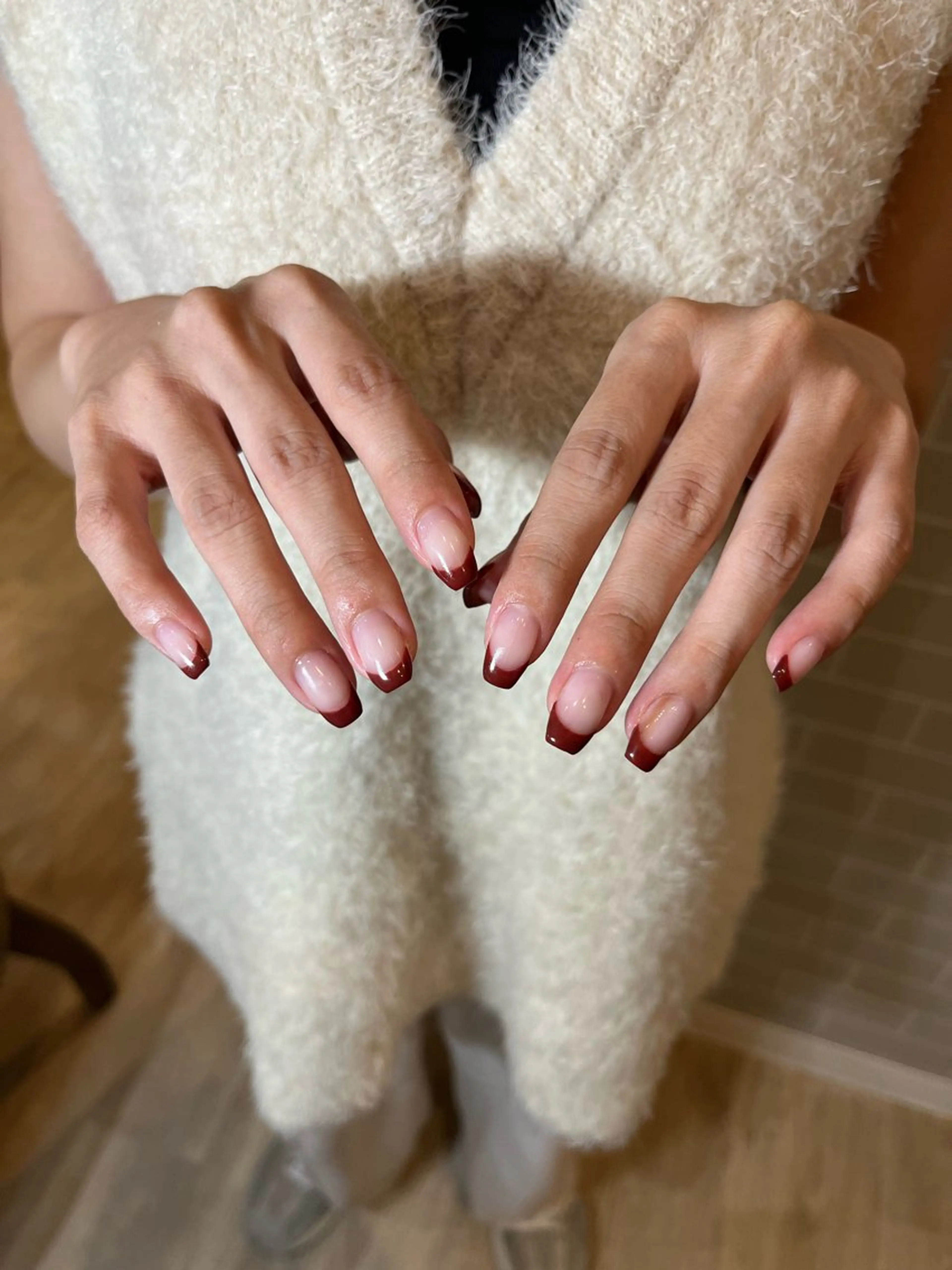 フレンチネイル (オフなし)の写真