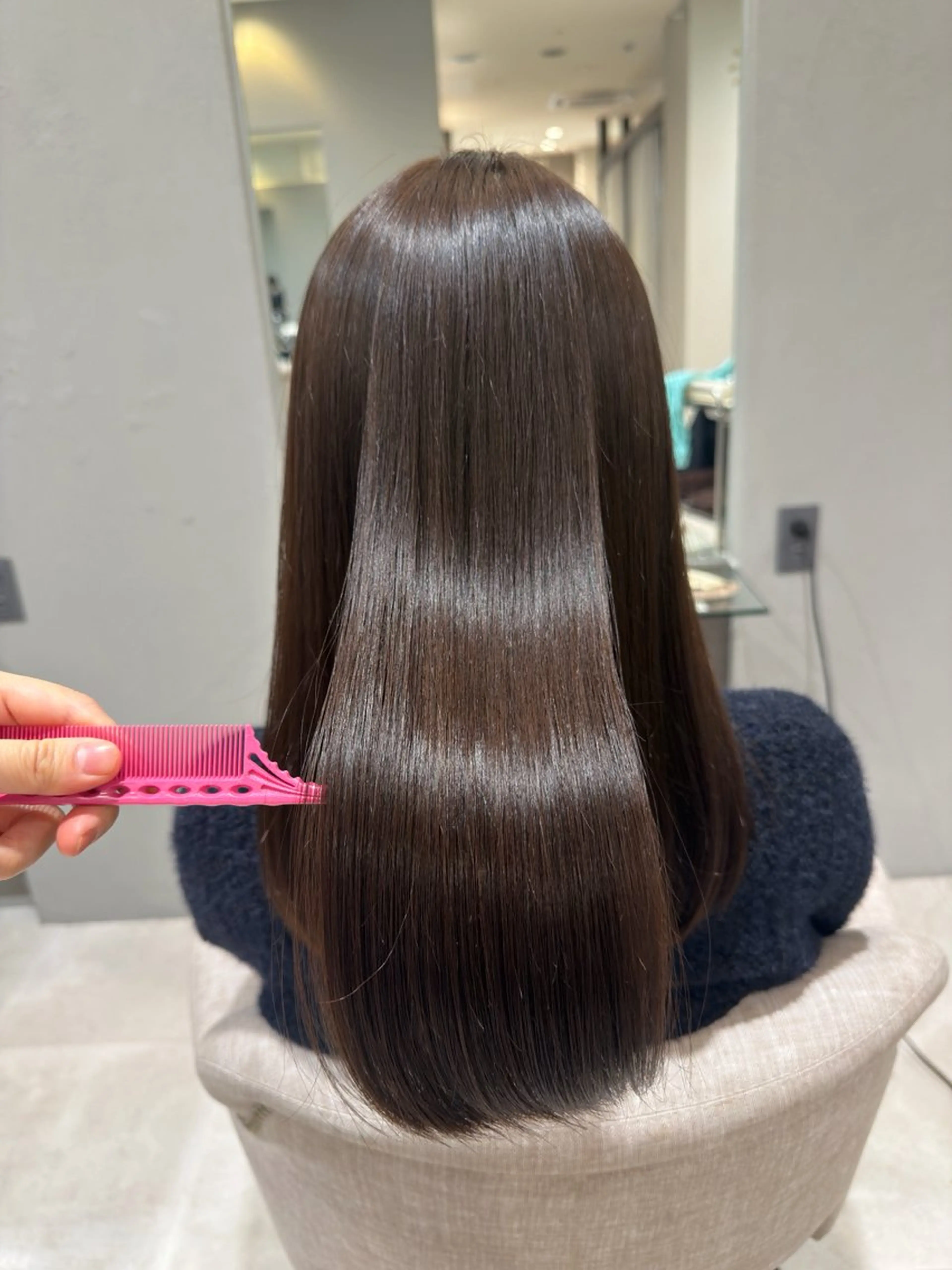 ロング カラー カット ヘアカラー トリートメント 井上 未悠のヘアスタイル