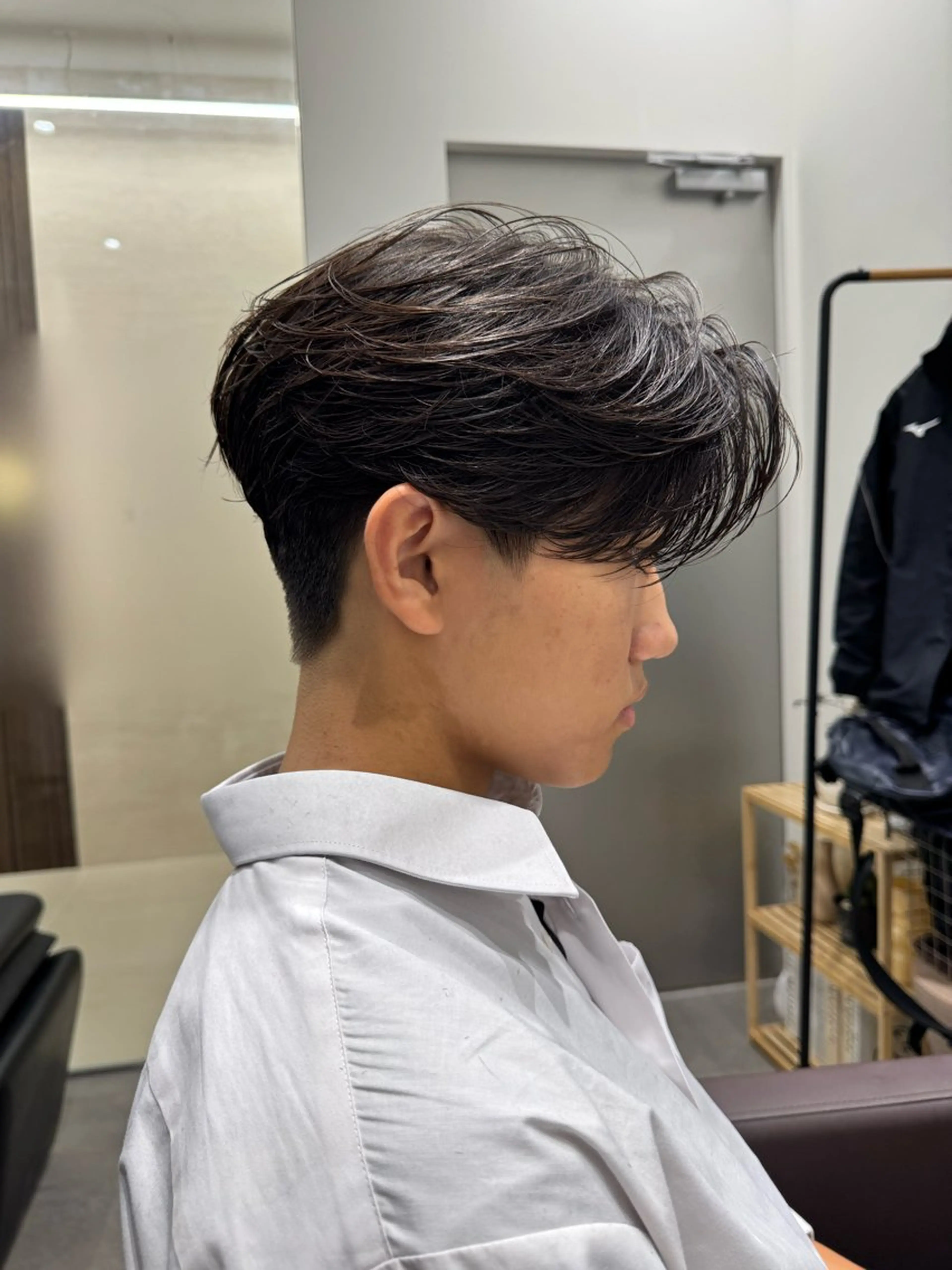 メンズ カット パーマ kalm所属・横浜/センターパート /takumiのヘアスタイル