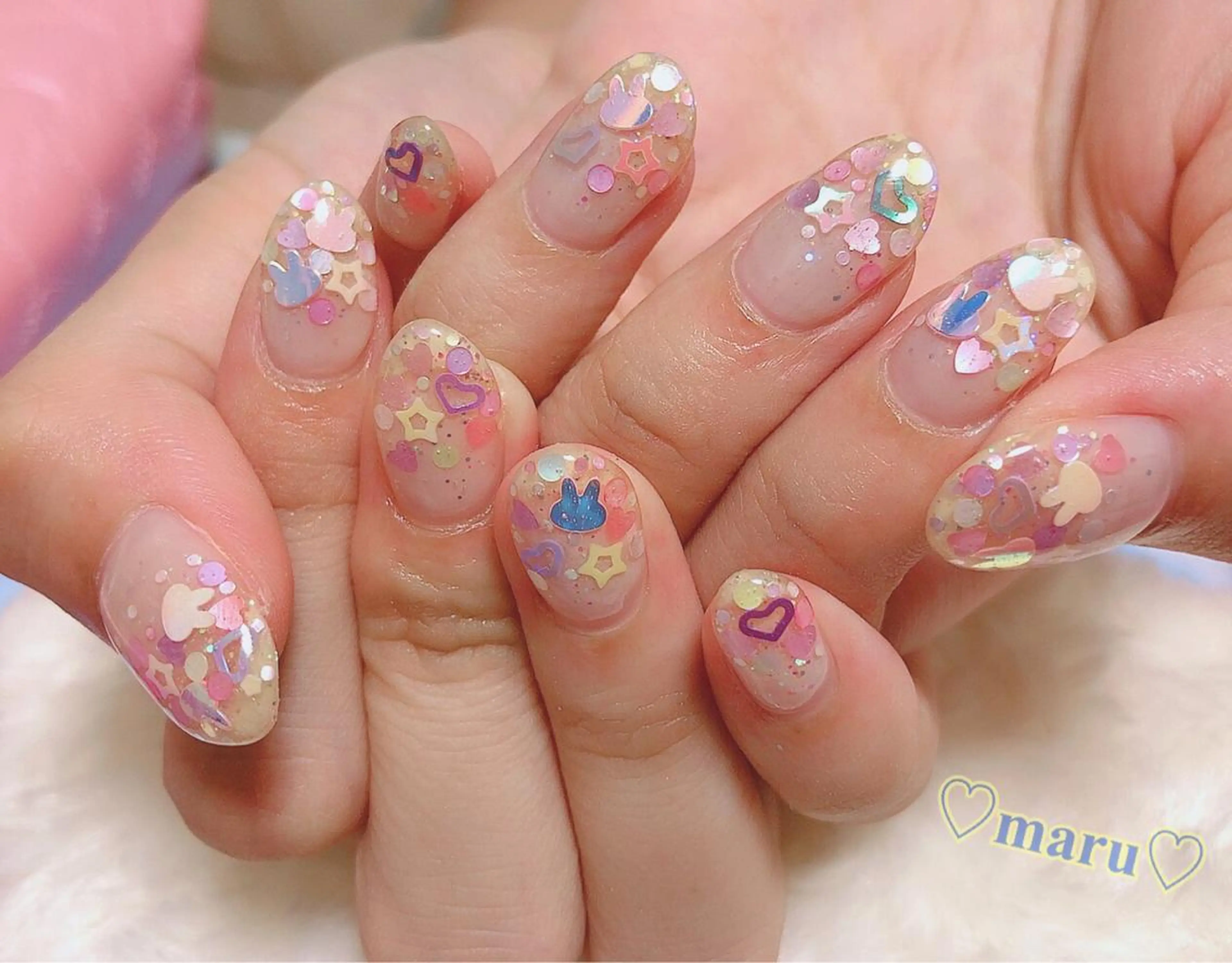 ネイル ハンドネイル フットネイル まるみ ♡のネイルデザイン