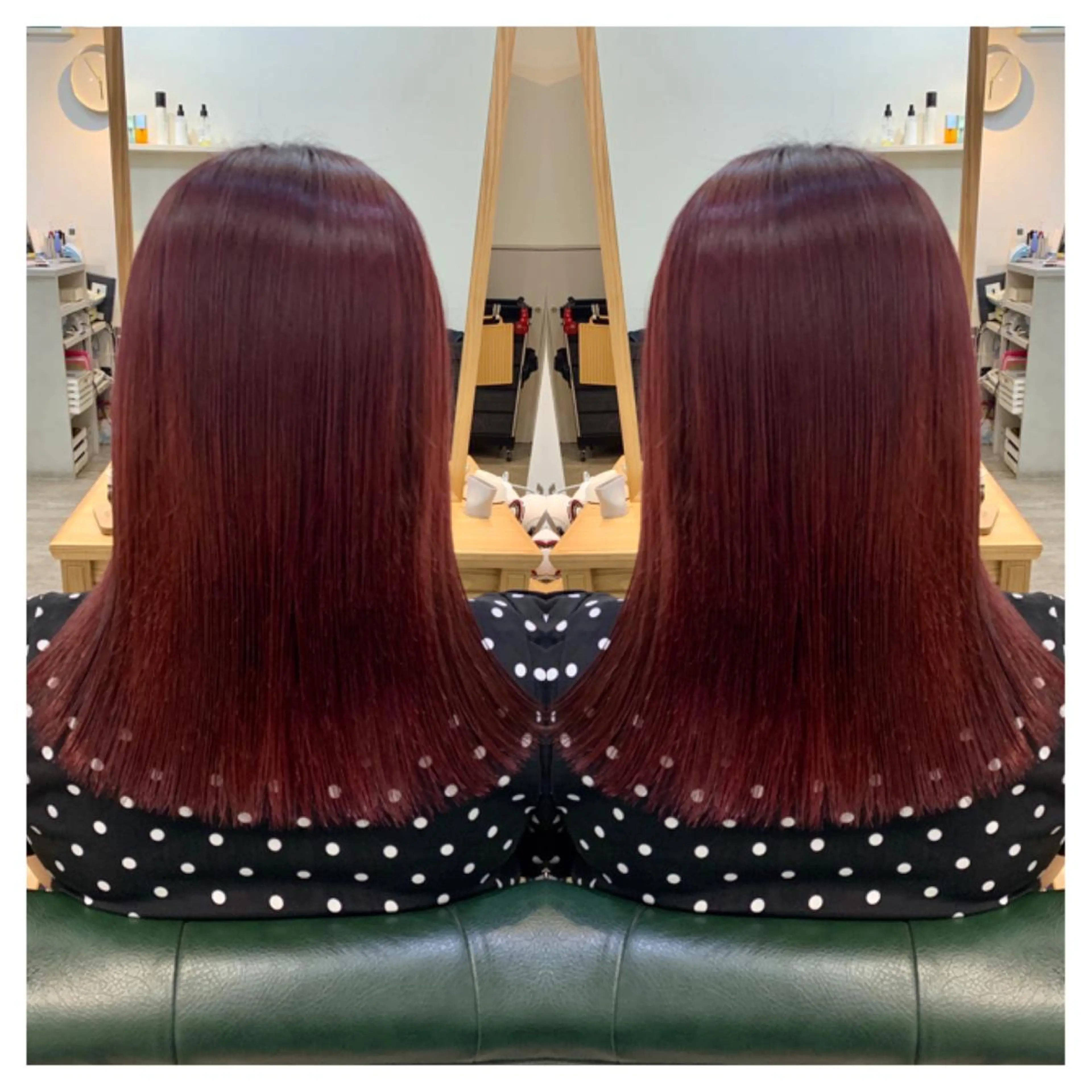 セミロング カラー ヘアカラー トリートメント 村山 茉衣のヘアスタイル