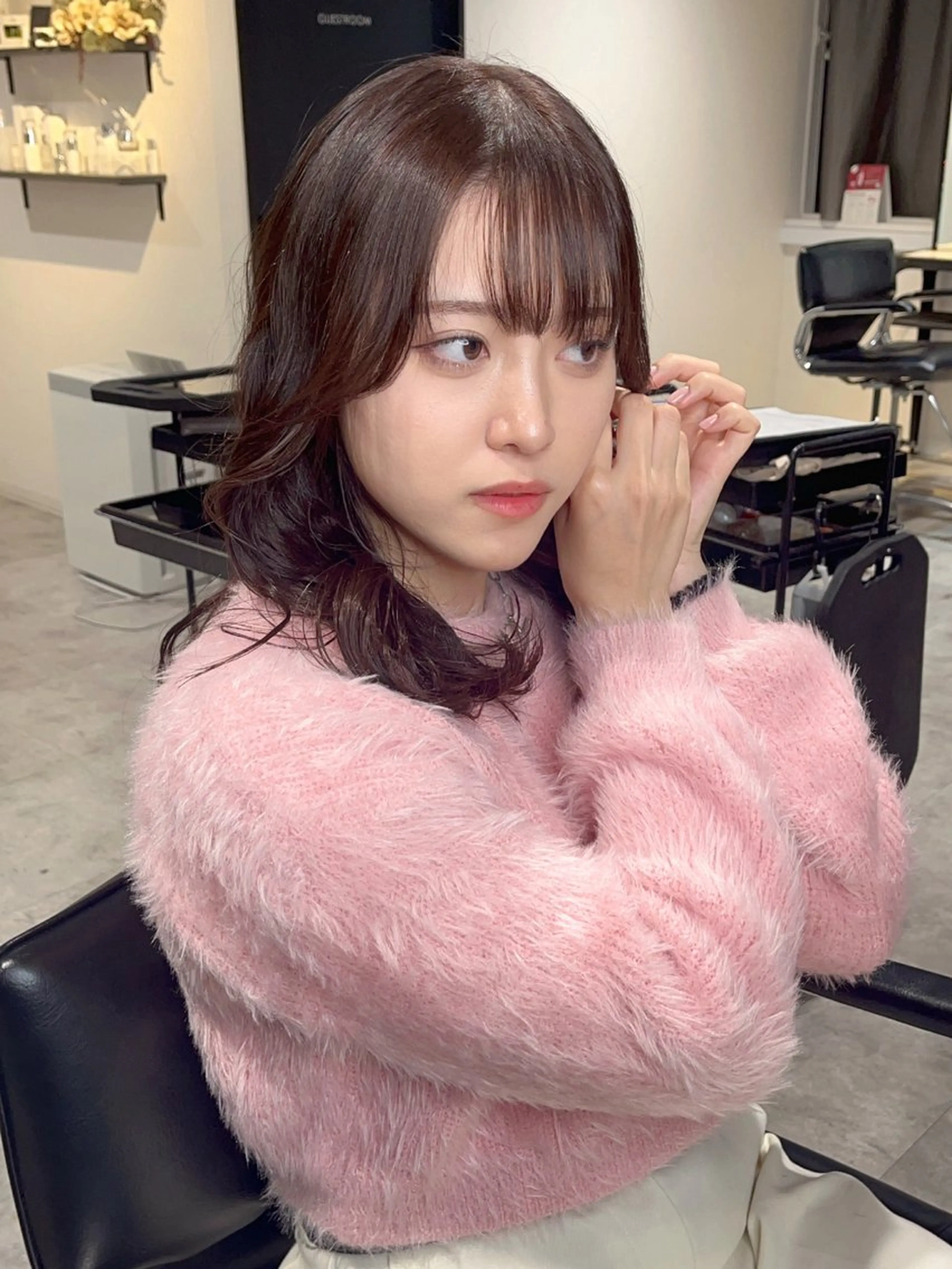 セミロング オルチャンヘア GIEN 末吉 海斗のヘアスタイル