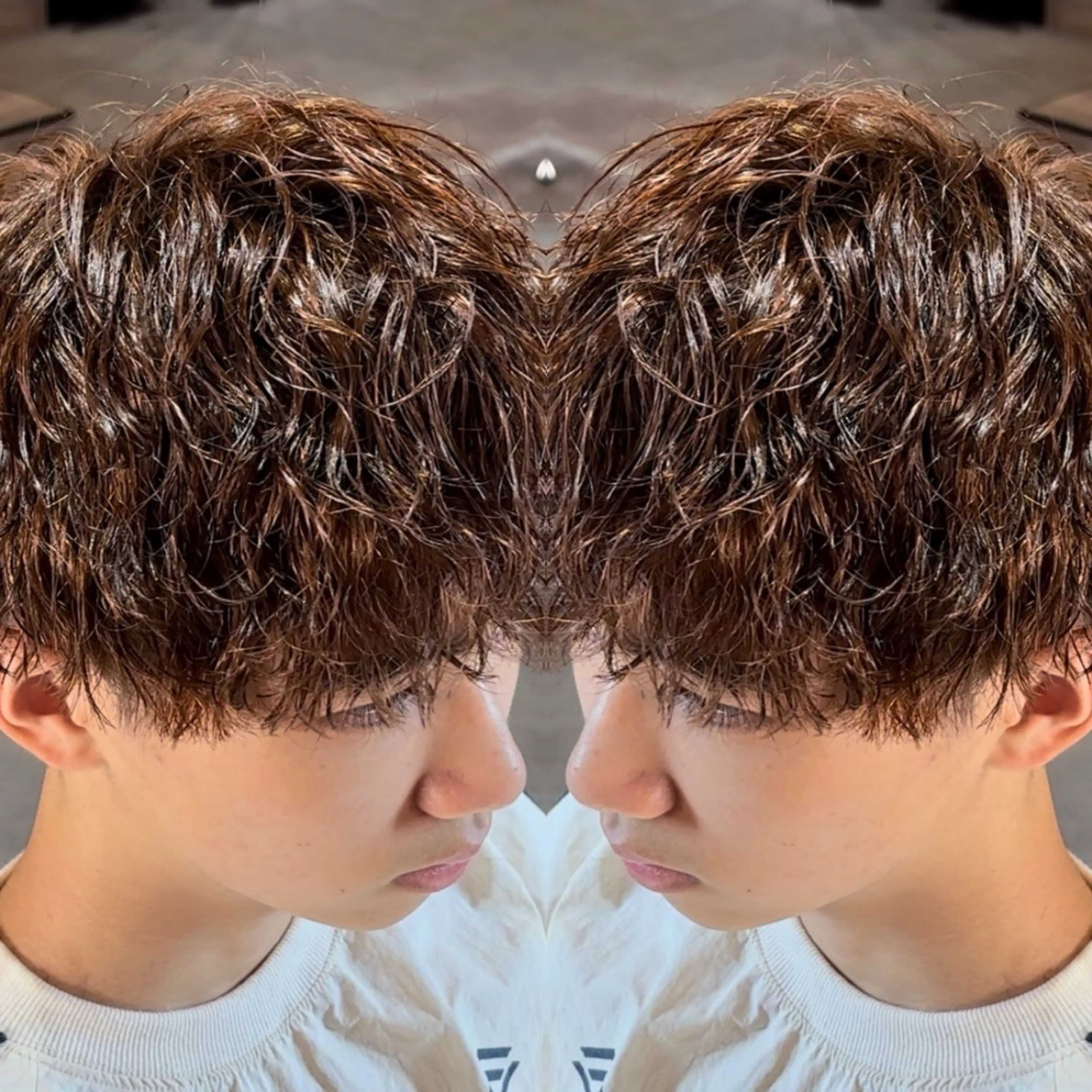 ミディアム 👑曲がる縮毛矯正 /パーマ👑ショウのヘアスタイル