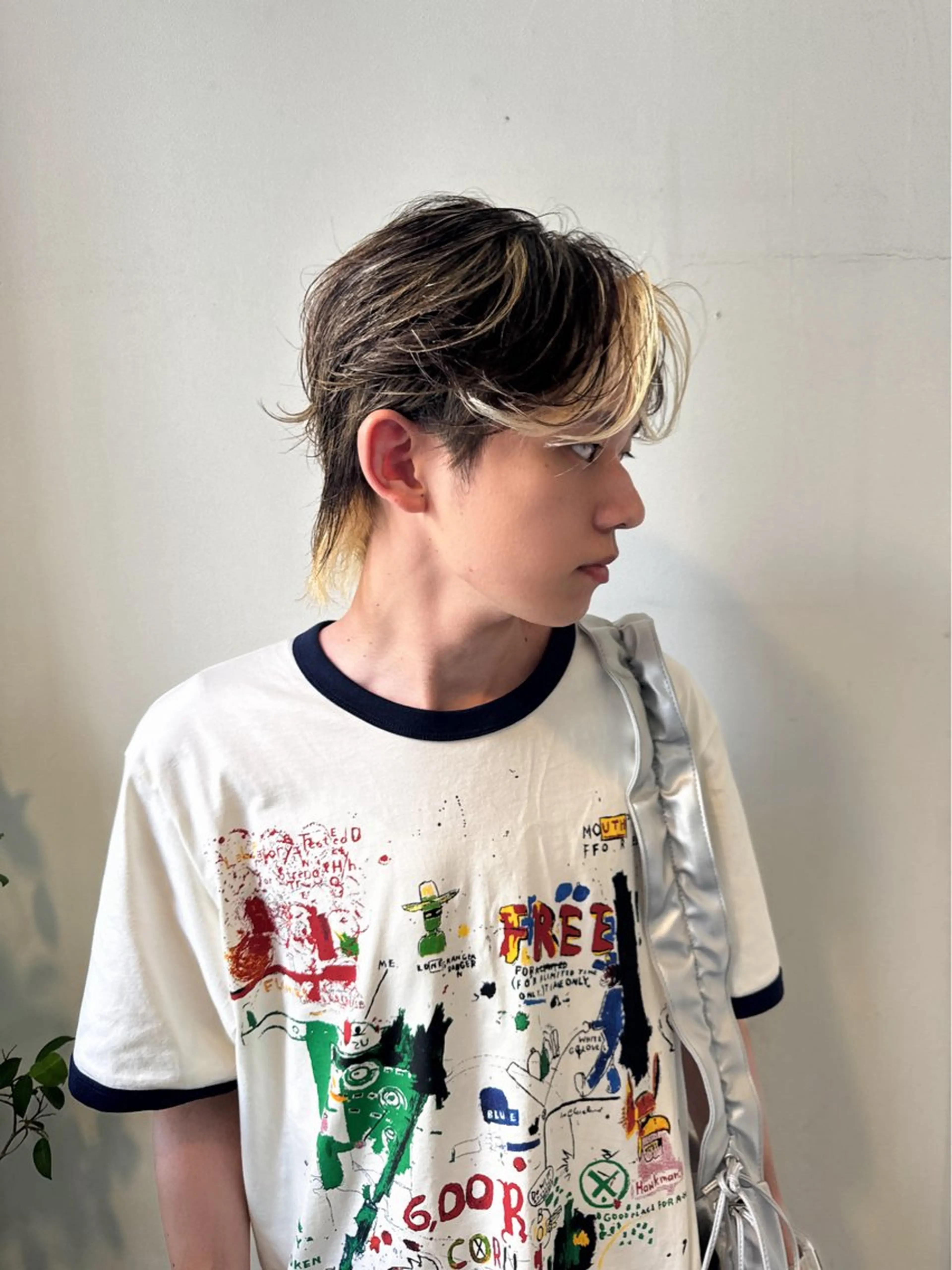 カラー メンズ ヘアカラー メンズ特化 センターパート特化のヘアスタイル