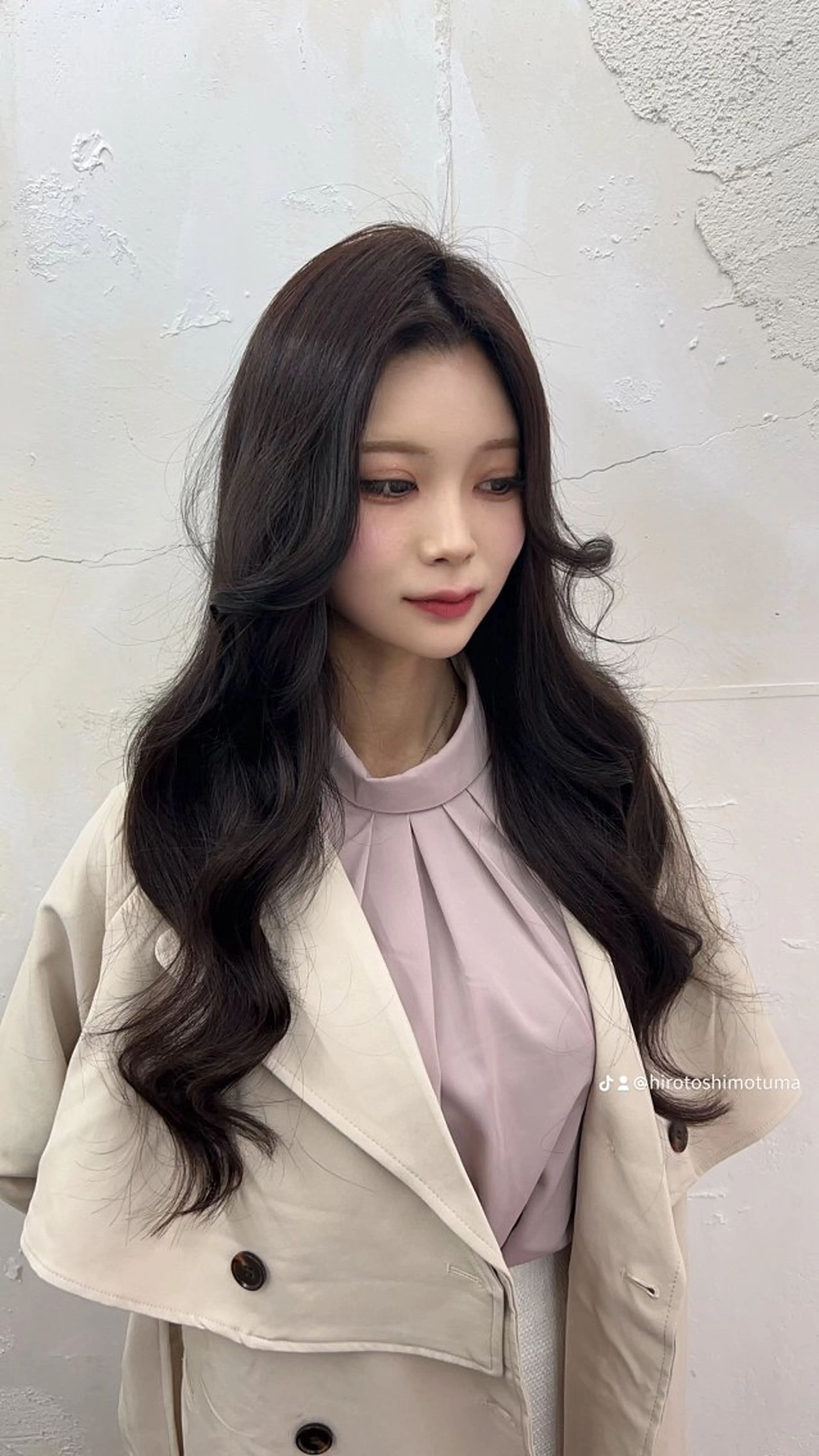 ロング カラー シールエクステ バレイヤージュ ハイライトカラー エクステ ハイライト づまさん カラーエクステ難波のヘアスタイル