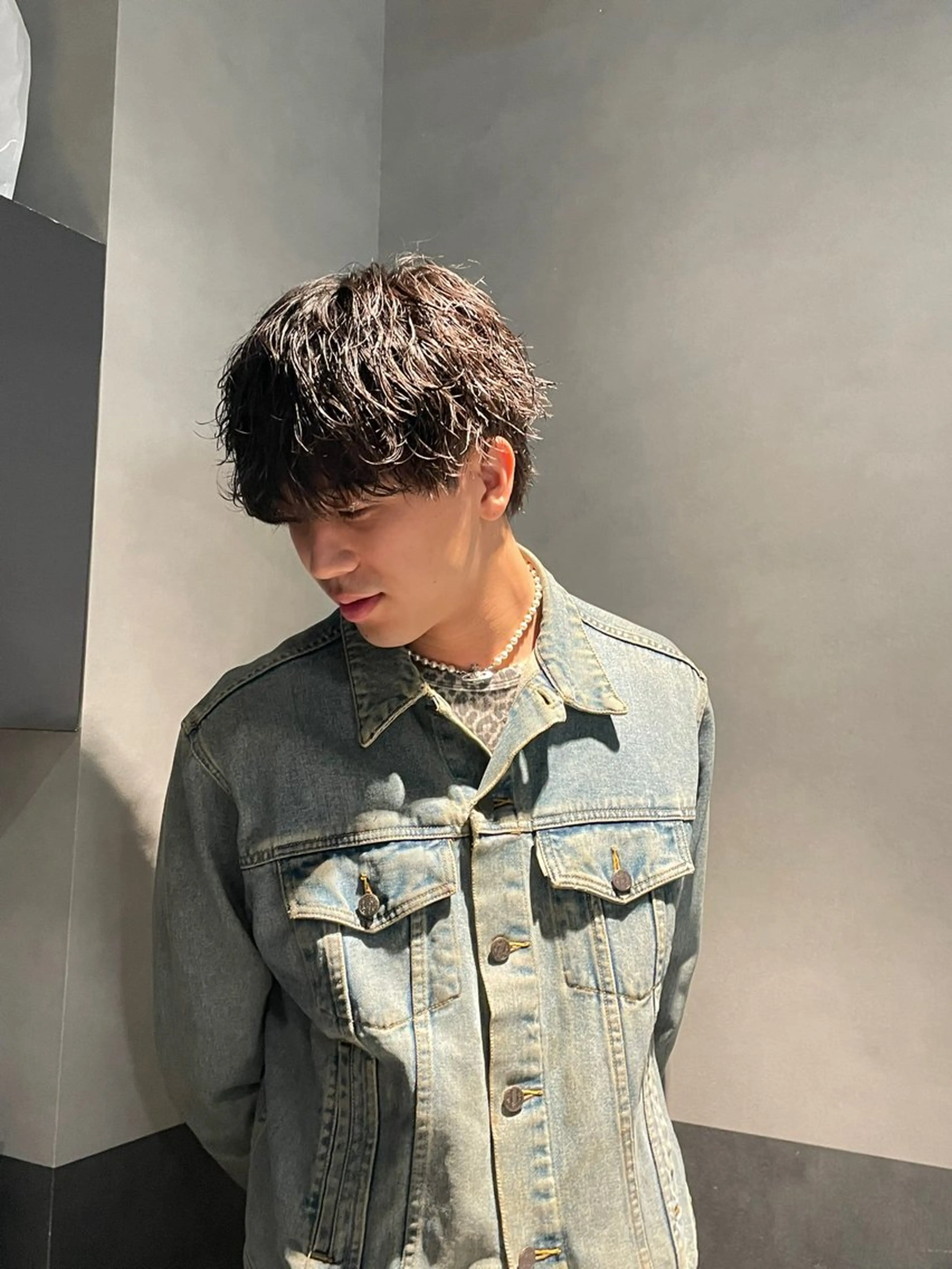 パーマ メンズ マッシュ メンズパーマ 波巻きパーマ カット パーマ Ace栄所属・メンズ専門/栄/ パーマ特化/ゆうとのヘアスタイル