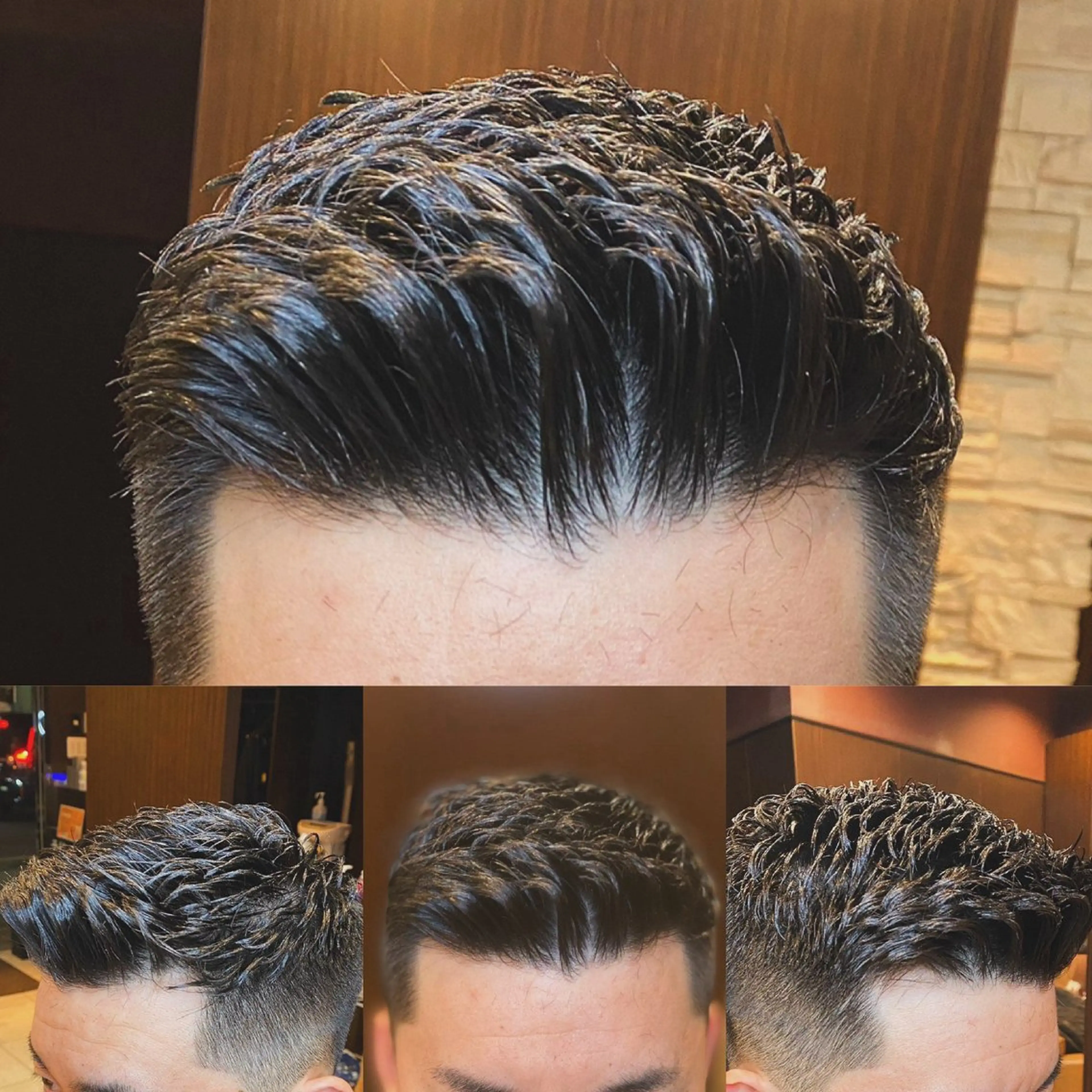 ミディアム カット パーマ ヘアモードキクチ神田店所属・北川 竜也のヘアスタイル