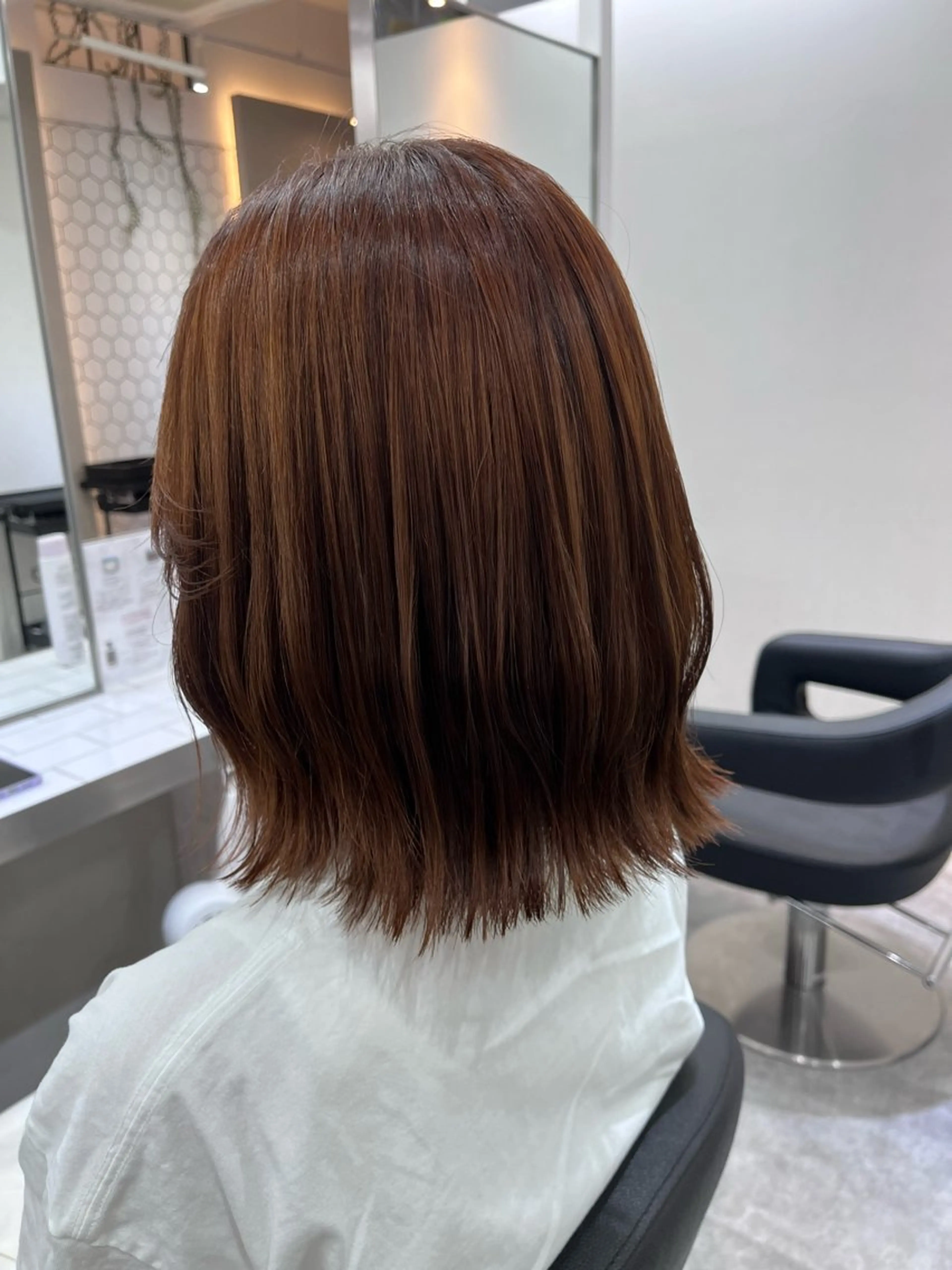 ミディアム カット ヘアカラー トリートメント Ｖｉｏｔ  銀座 樋口 桃佳のヘアスタイル