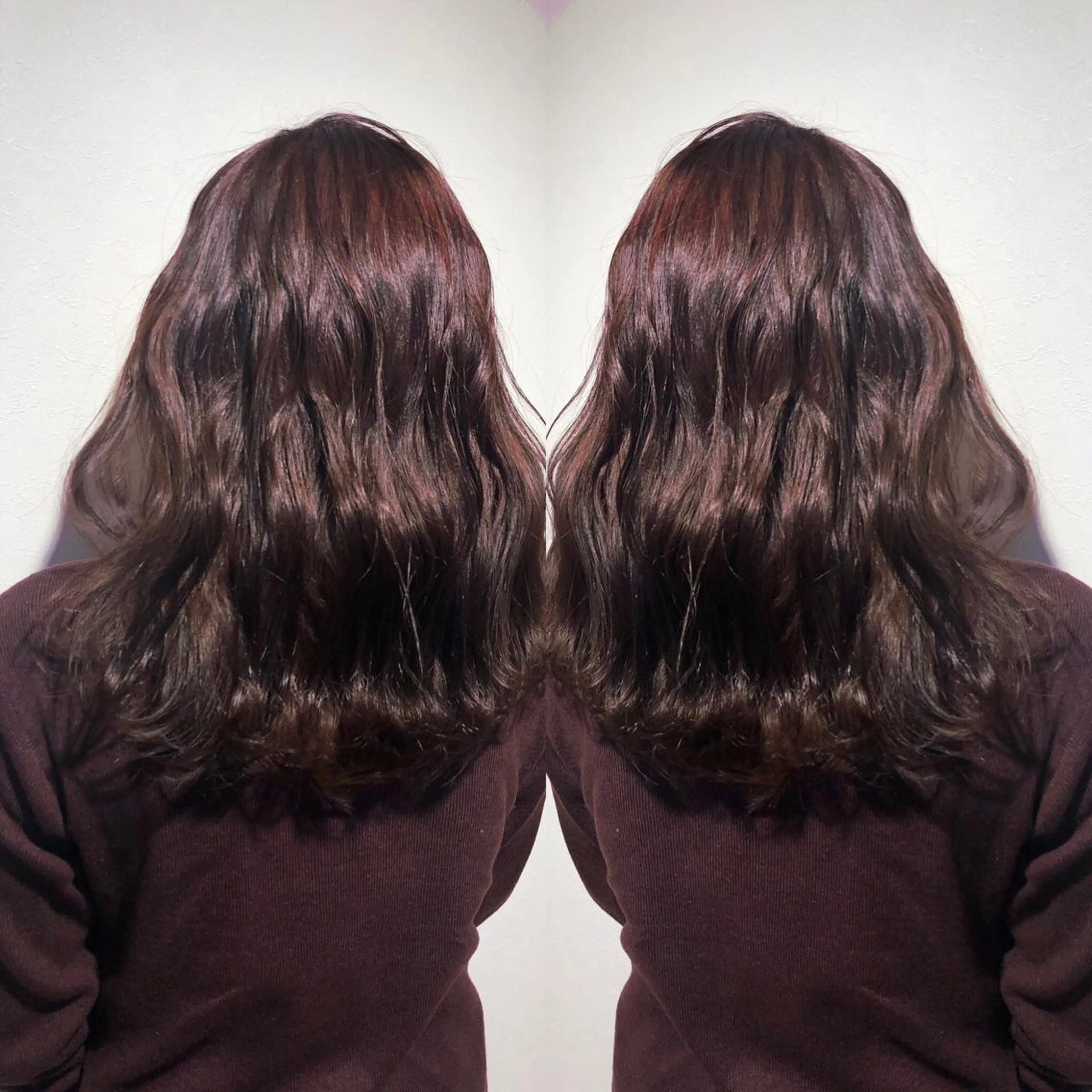 セミロング カラー ♡美髪•艶髪♡砂川 なつきのヘアスタイル