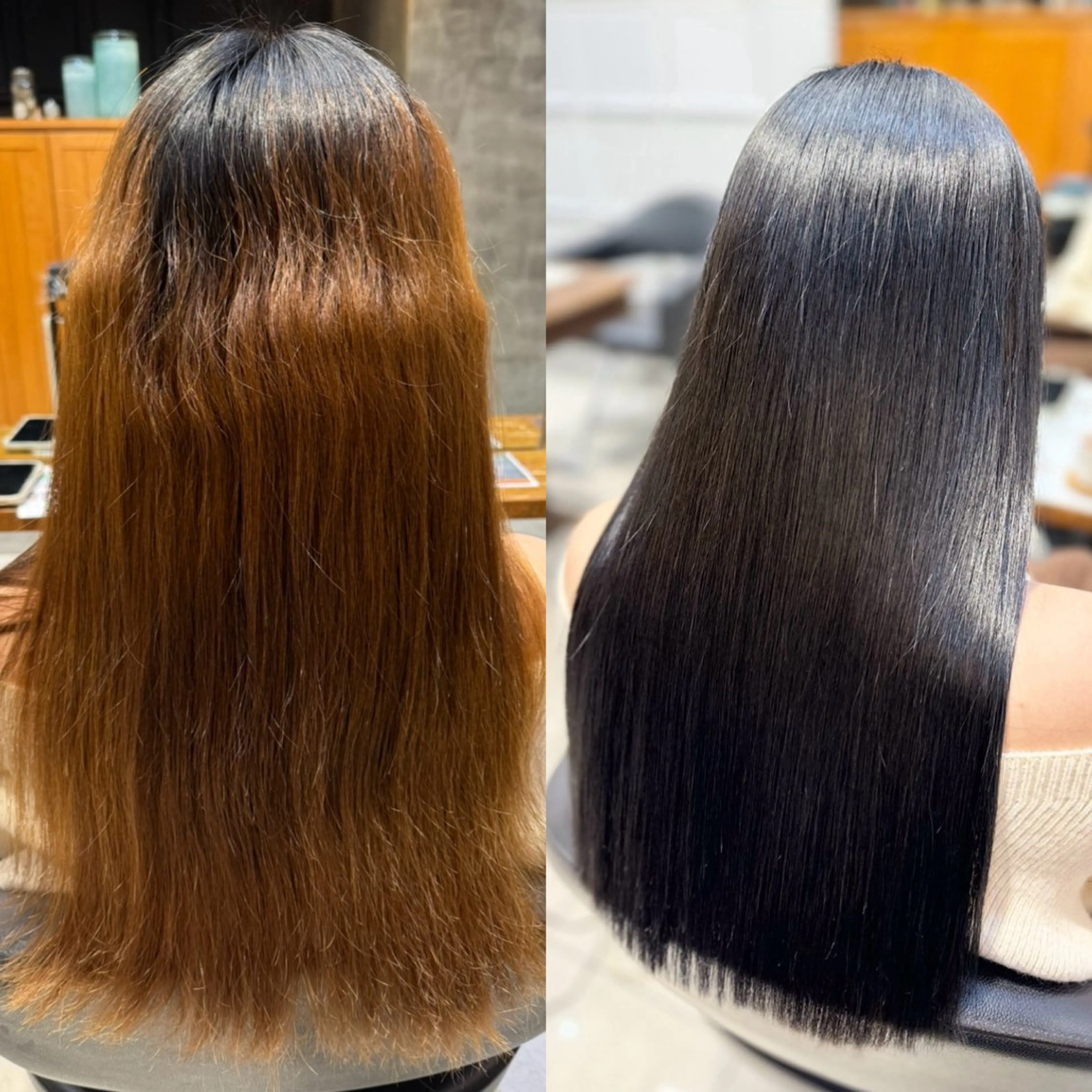 セミロング ケアカラー 髪質改善 縮毛矯正 酸性ストレート ヘアカラー 縮毛矯正 GO TODAY 原宿本店所属・🎁曲がる縮毛矯正 /DAIKIのヘアスタイル