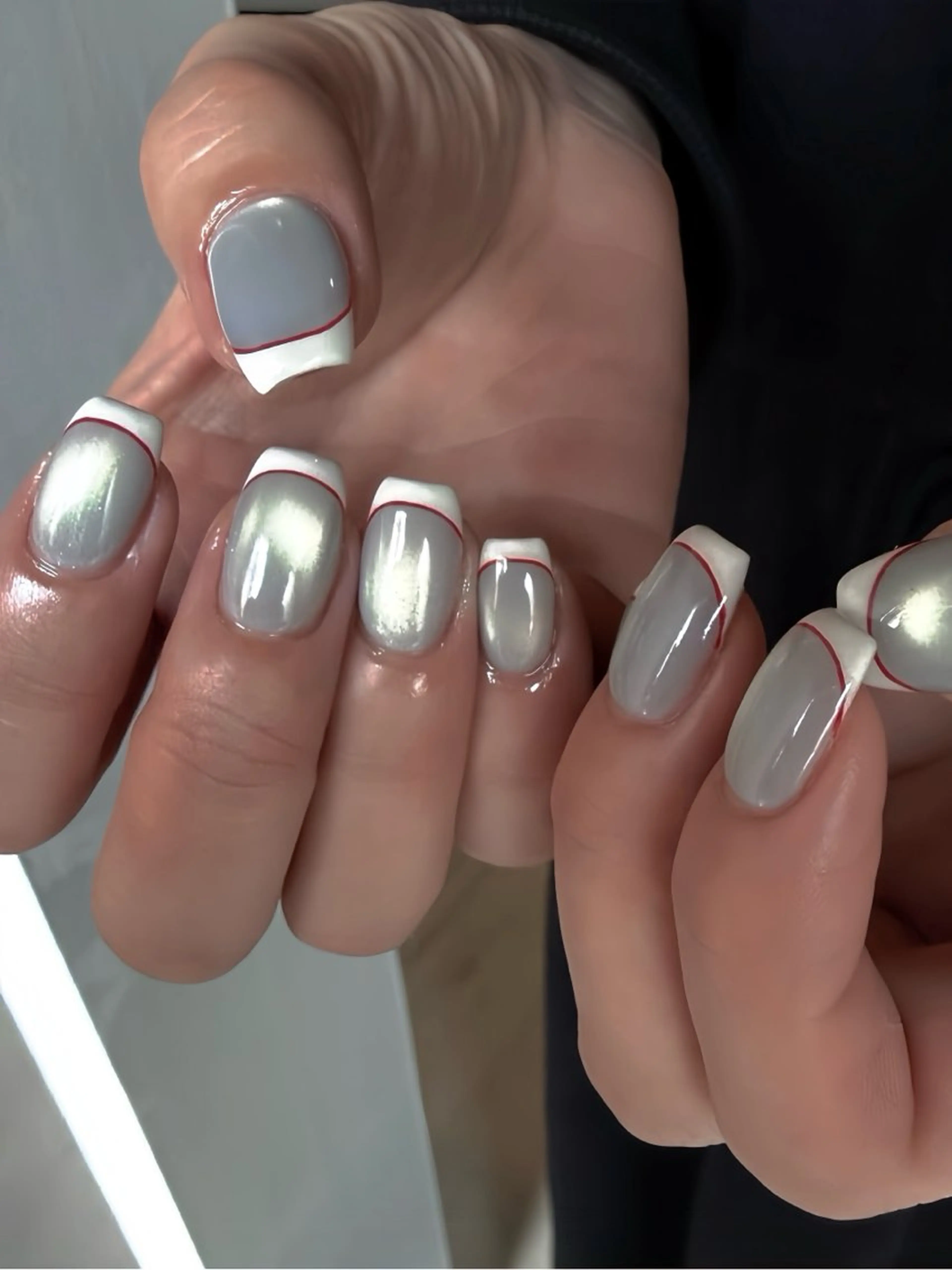 ネイル アートネイル 韓国ネイル ニュアンスネイル ぷっくりネイル ハンドネイル ハンドケア talo .のネイルデザイン