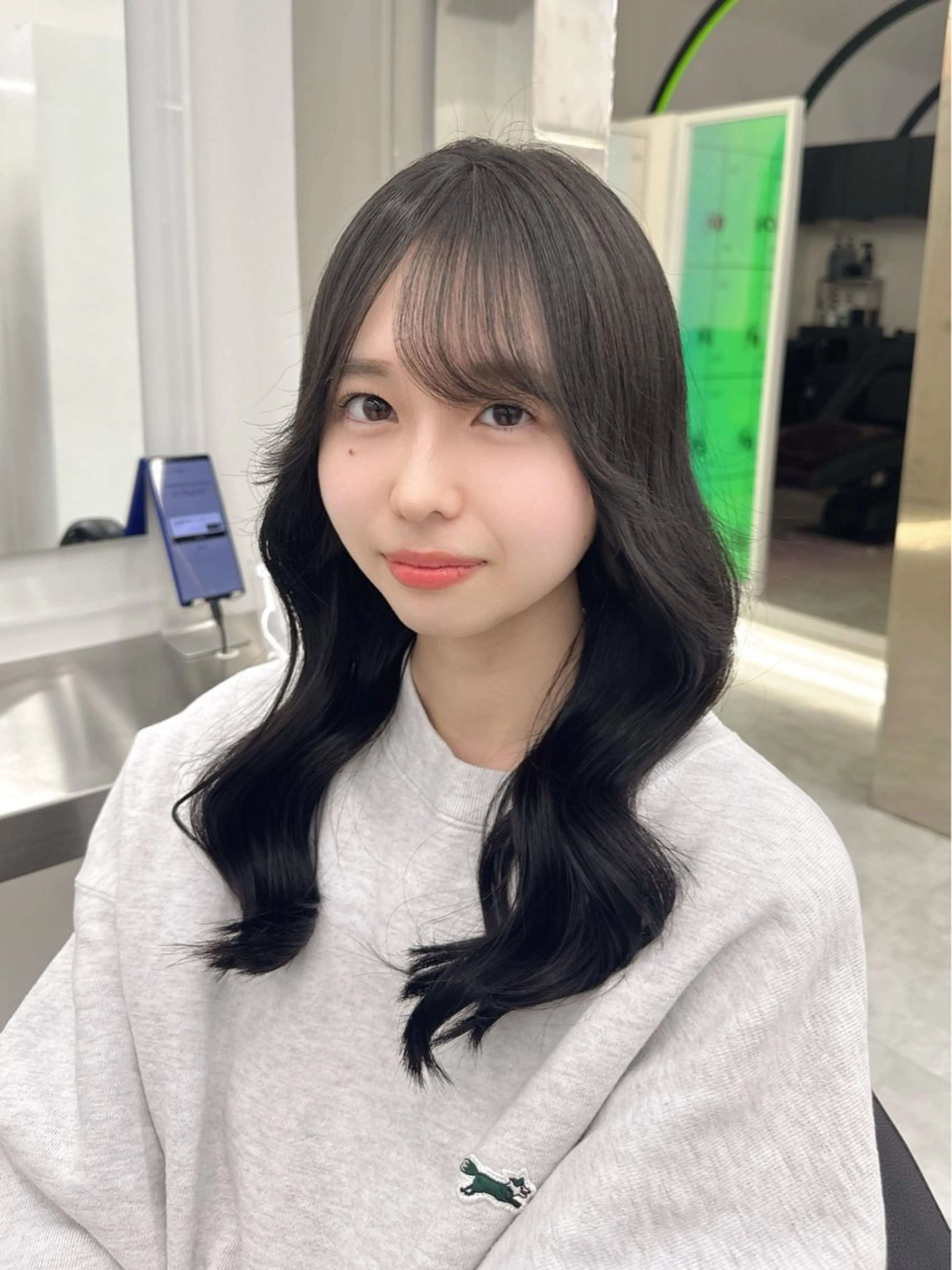 ミディアム カラー ヘアアレンジ ヘアカラー トリートメント ヘアセット ‎🤍韓国ボブ/ 縮毛矯正🪽‪ひかりのヘアスタイル