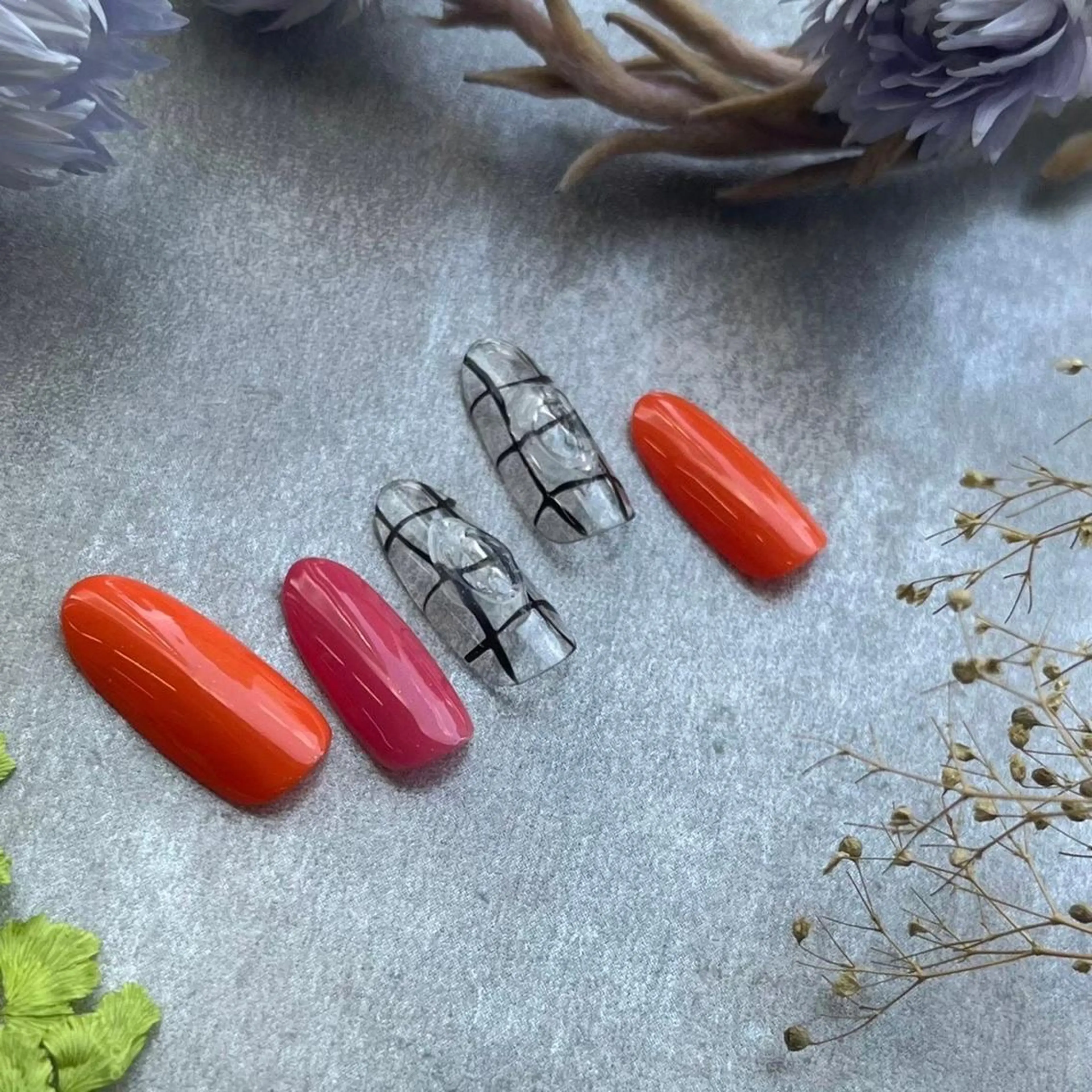 ネイル アートネイル ネイルチップ ⭐︎休業中の練習⭐︎ JNA認定講師髙橋のネイルデザイン