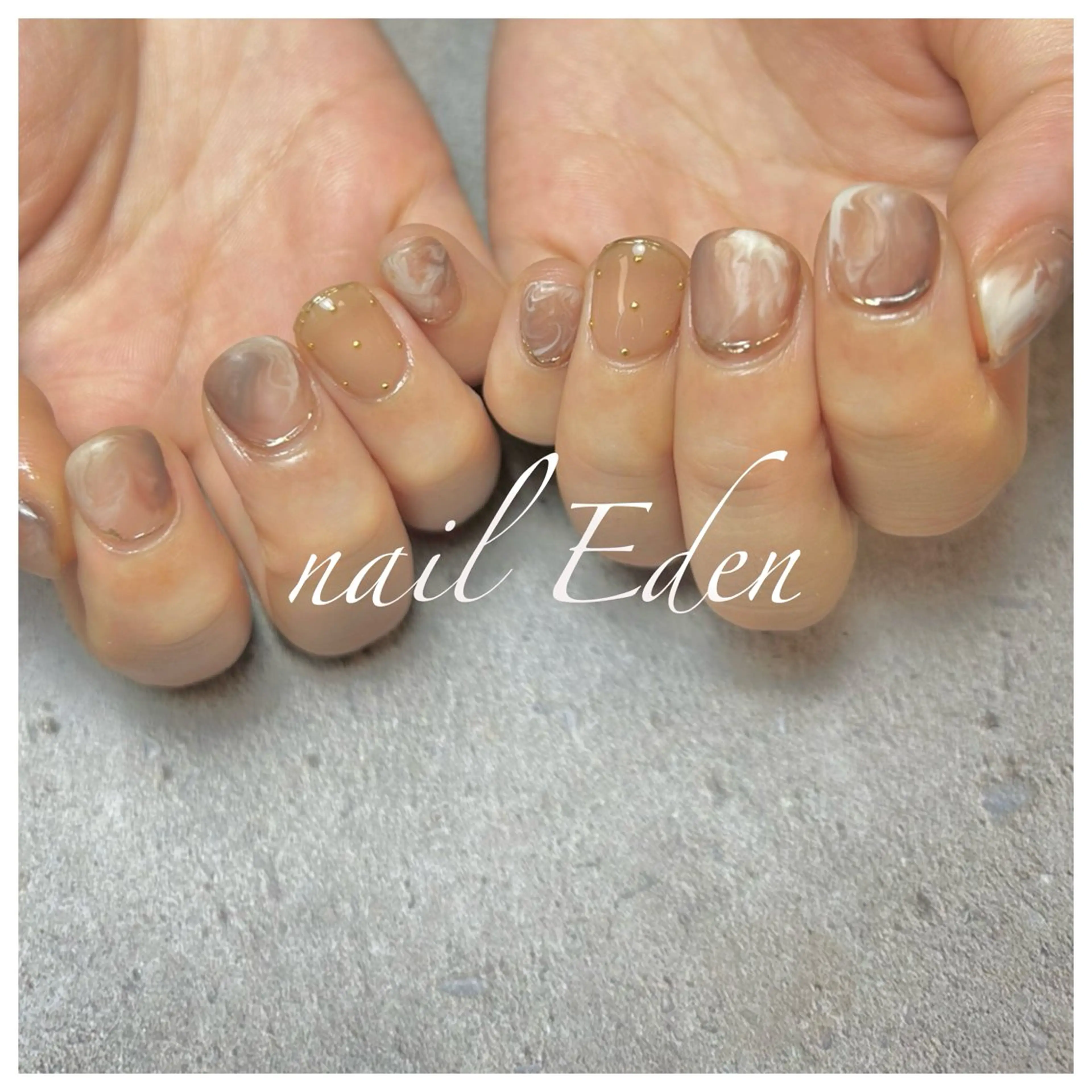 ネイル 持ち込み ハンドネイル ハンドケア Eden　private nail saron所属・Eden ♾️のネイルデザイン