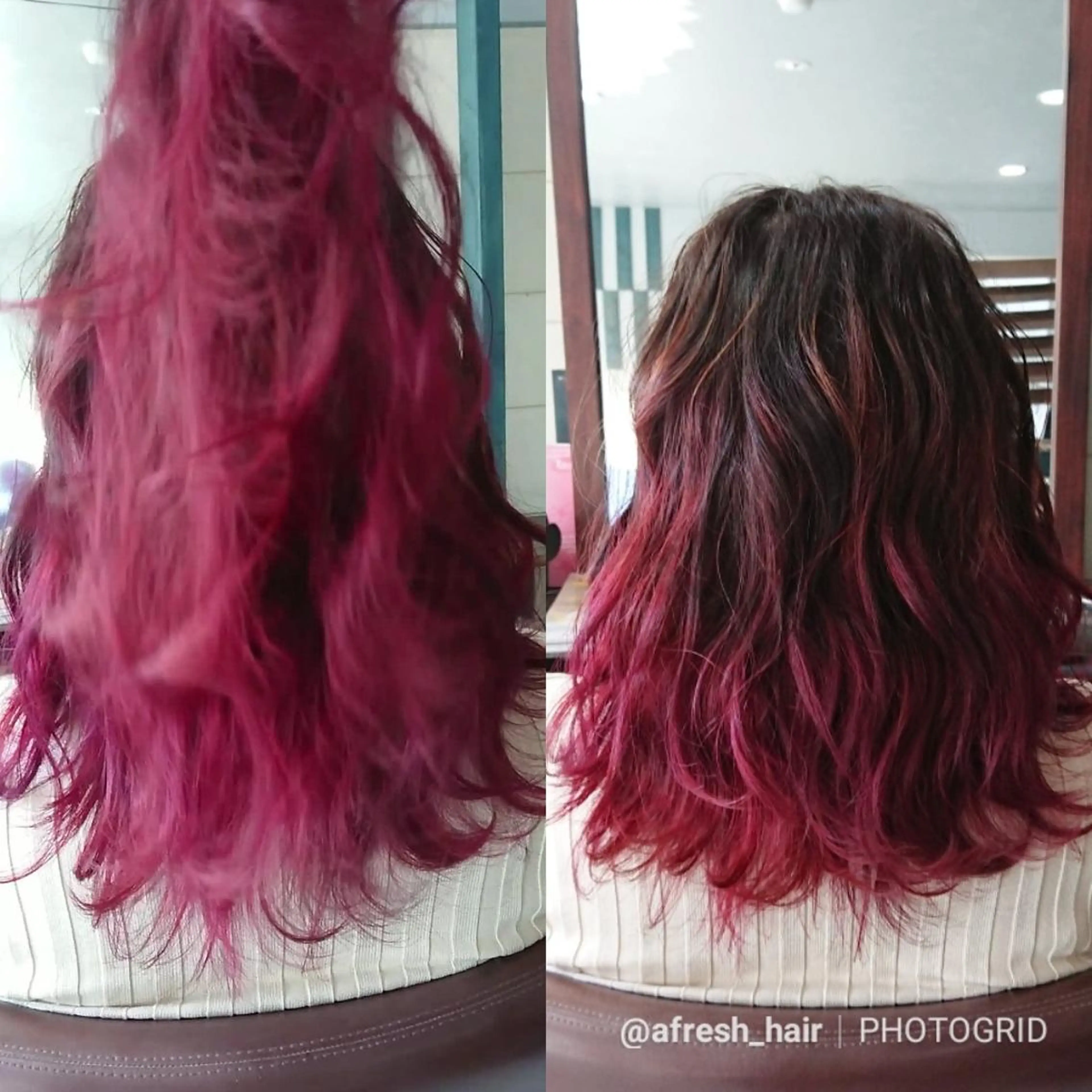 セミロング カラー グラデーションカラー 先田 祐介のヘアスタイル