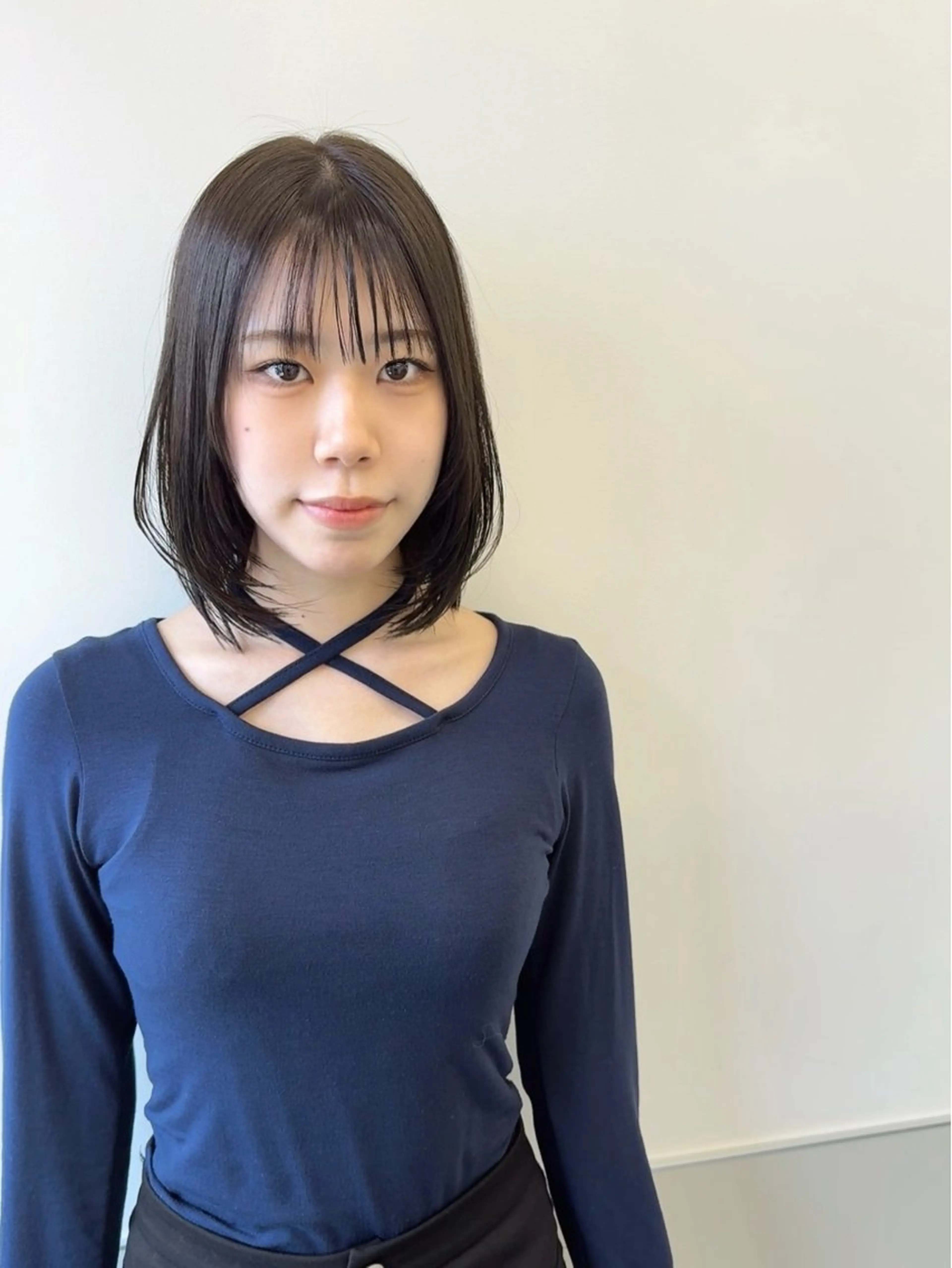 ミディアム カラー ボブレイヤー ボブ レイヤーカット カット ヘアカラー トリートメント GO TODAY シェアサロン 町田店所属・韓国ヘア🇰🇷 スズキのヘアスタイル