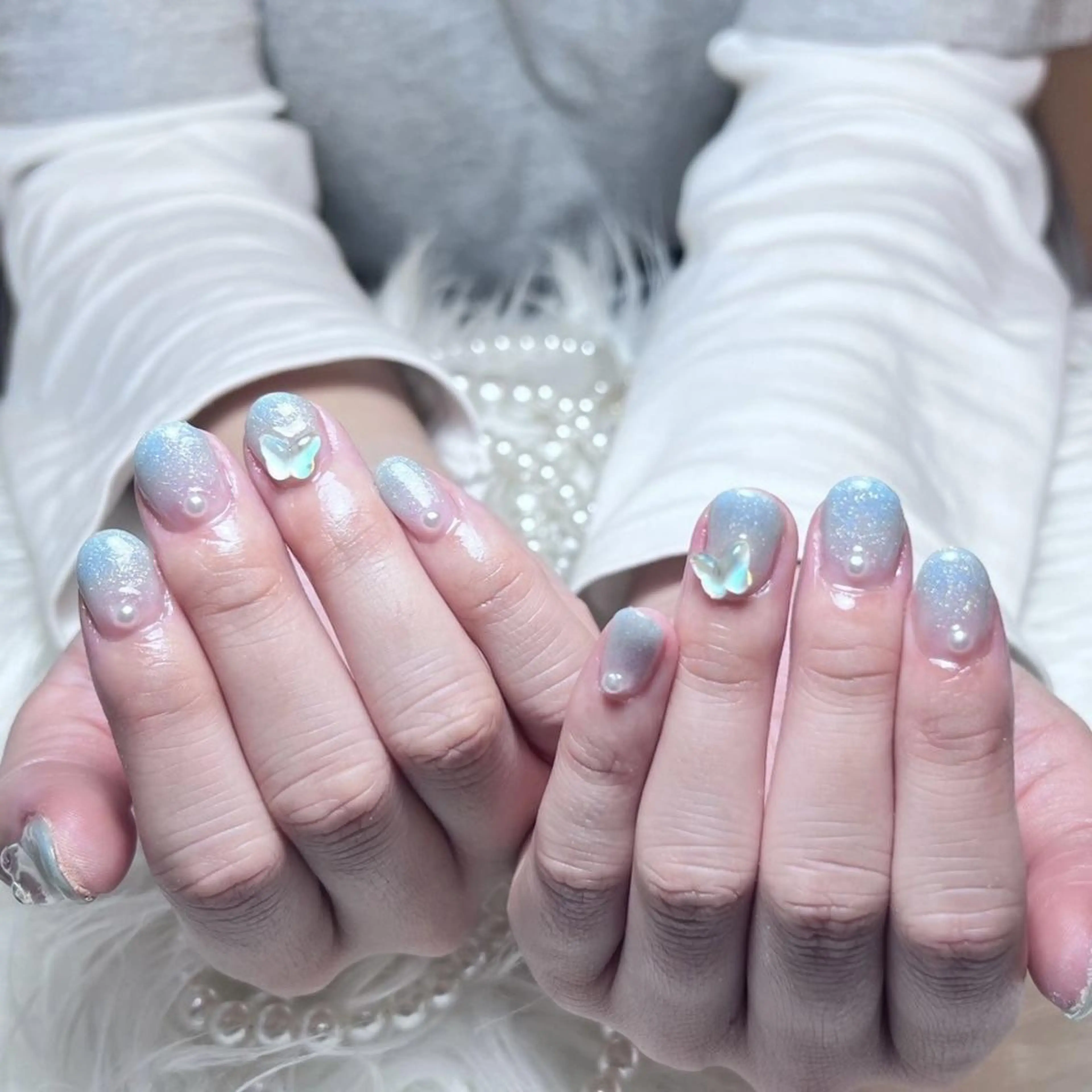 ネイル RAFFINE haru🦋🩵のネイルデザイン