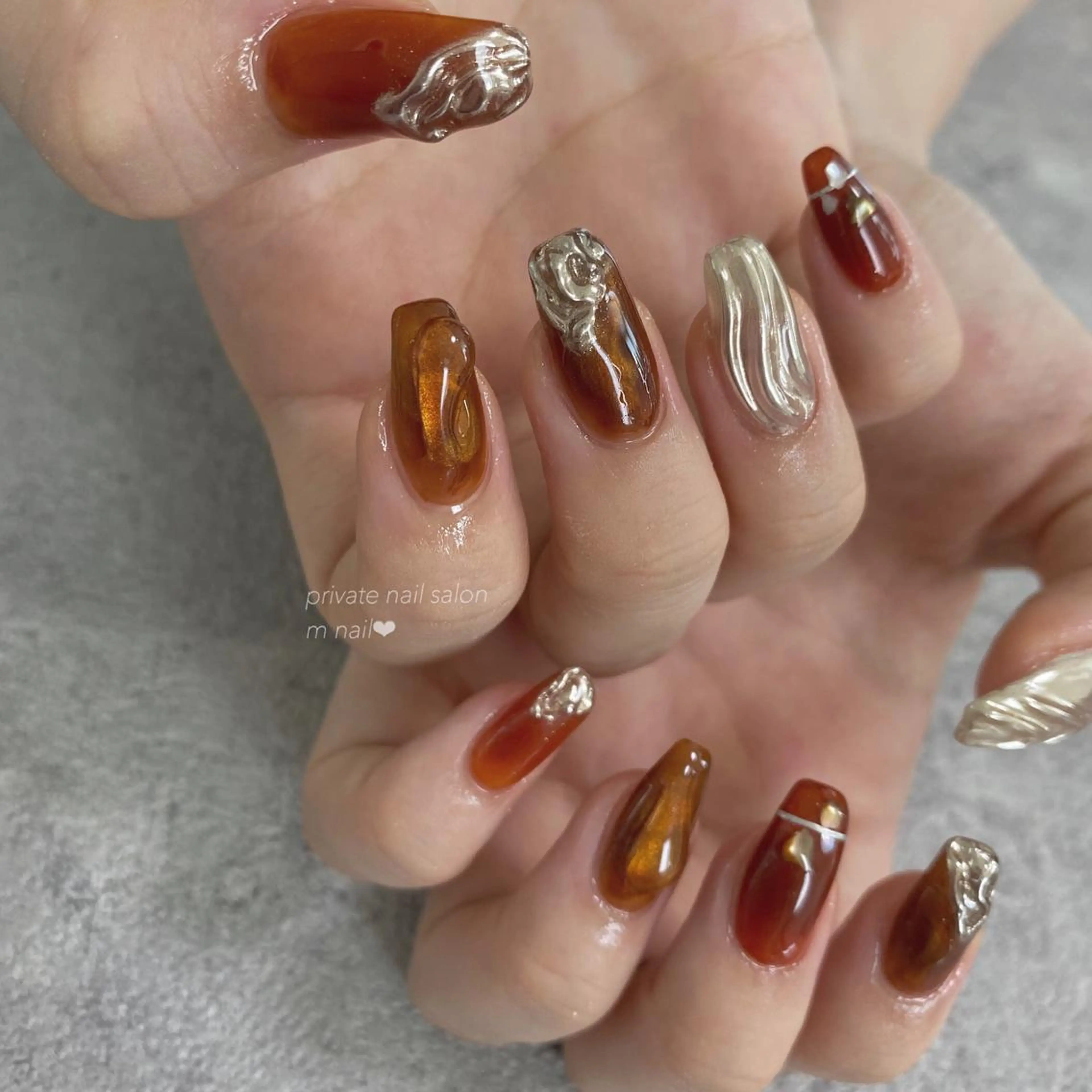 ネイル 持ち込み ハンドネイル 小河原 舞のネイルデザイン