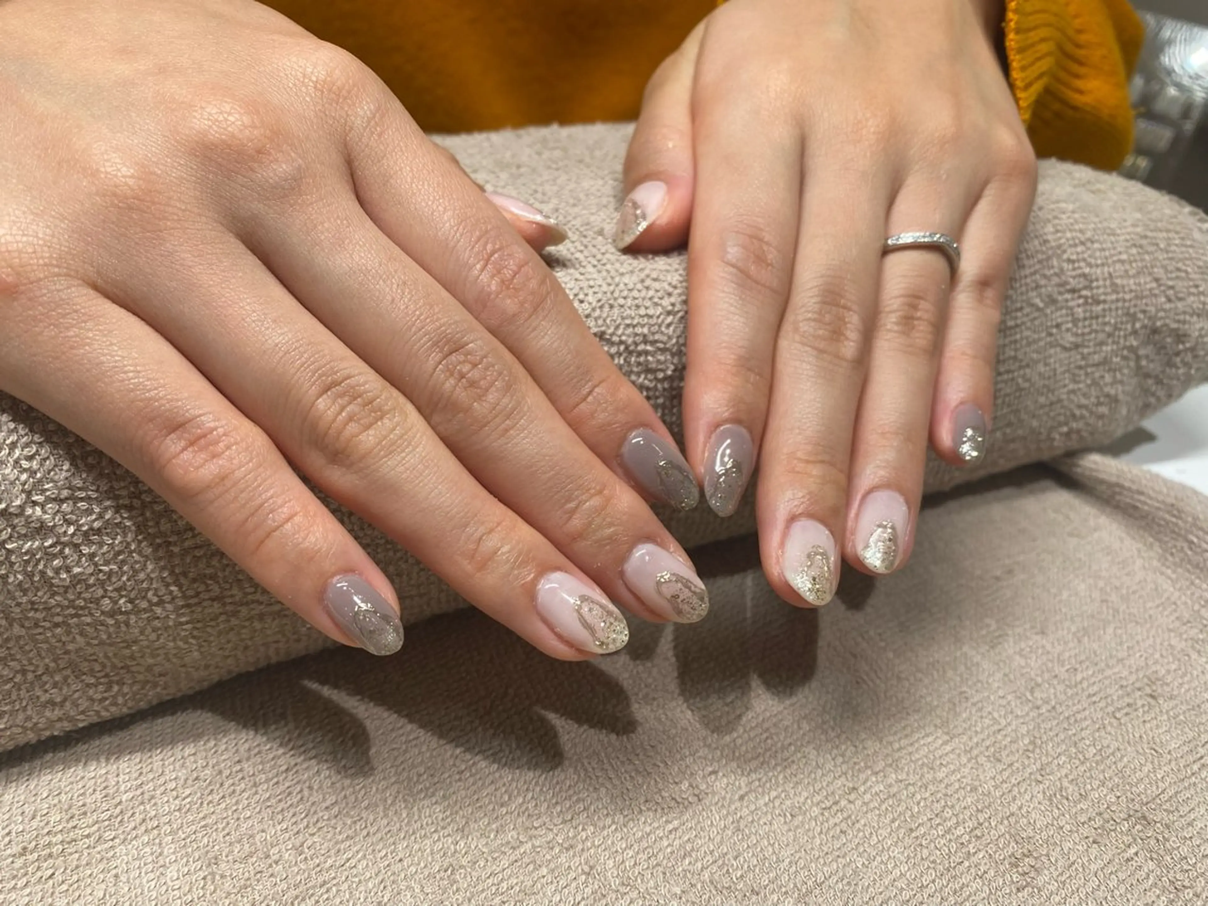 ネイル アートネイル フットネイル グラデーション ラメ(グリッター) ラメグラデーション nail今村 澪奈のネイルデザイン