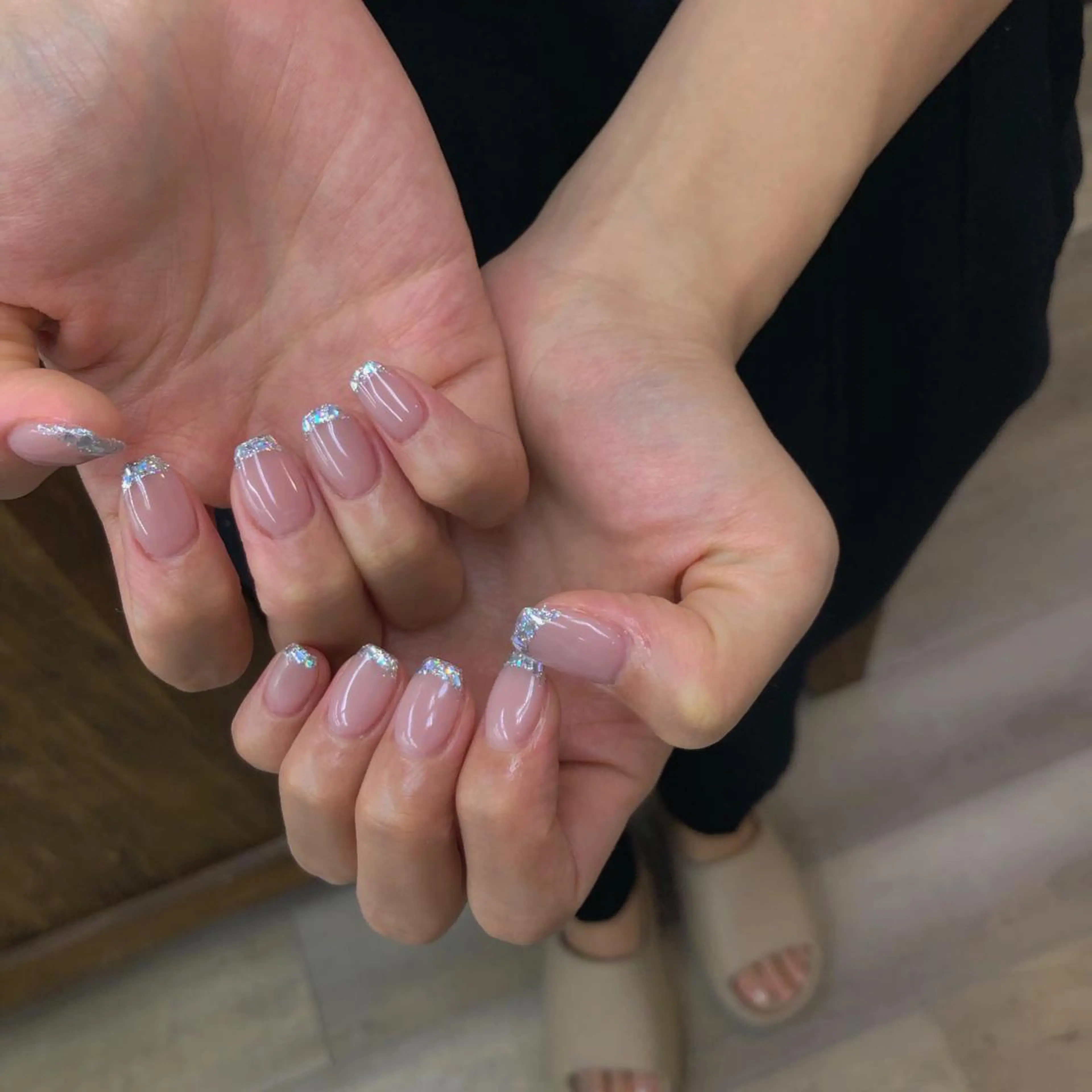 ネイル フレンチネイル ガラスフレンチ 1 9 9 7所属・nail 1997のネイルデザイン