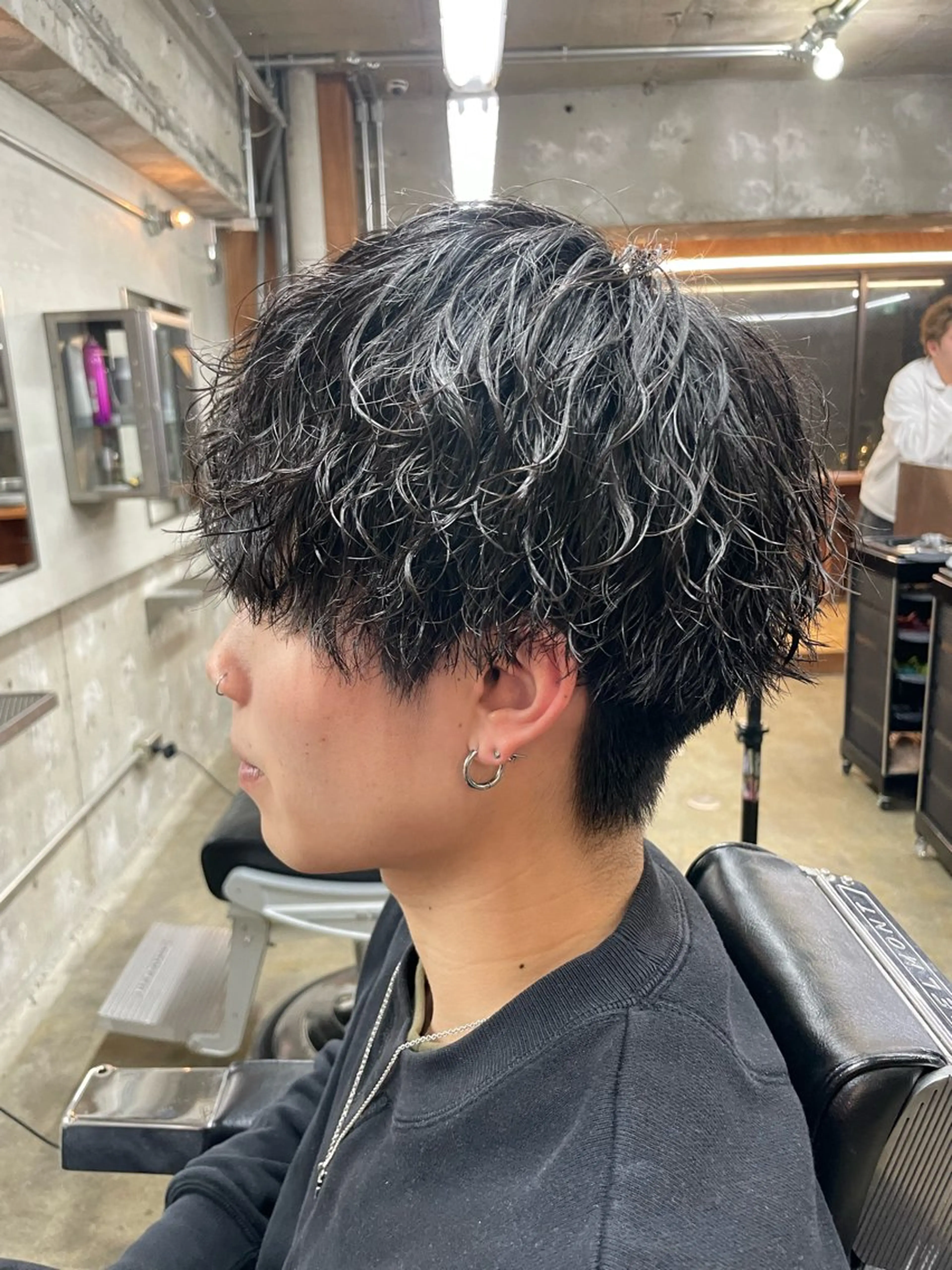 ショート カラー パーマ ヘアアレンジ メンズ カット パーマ トリートメント ヘアセット 亀井隆汰/メンズ専門 パーマ特化美容師のヘアスタイル