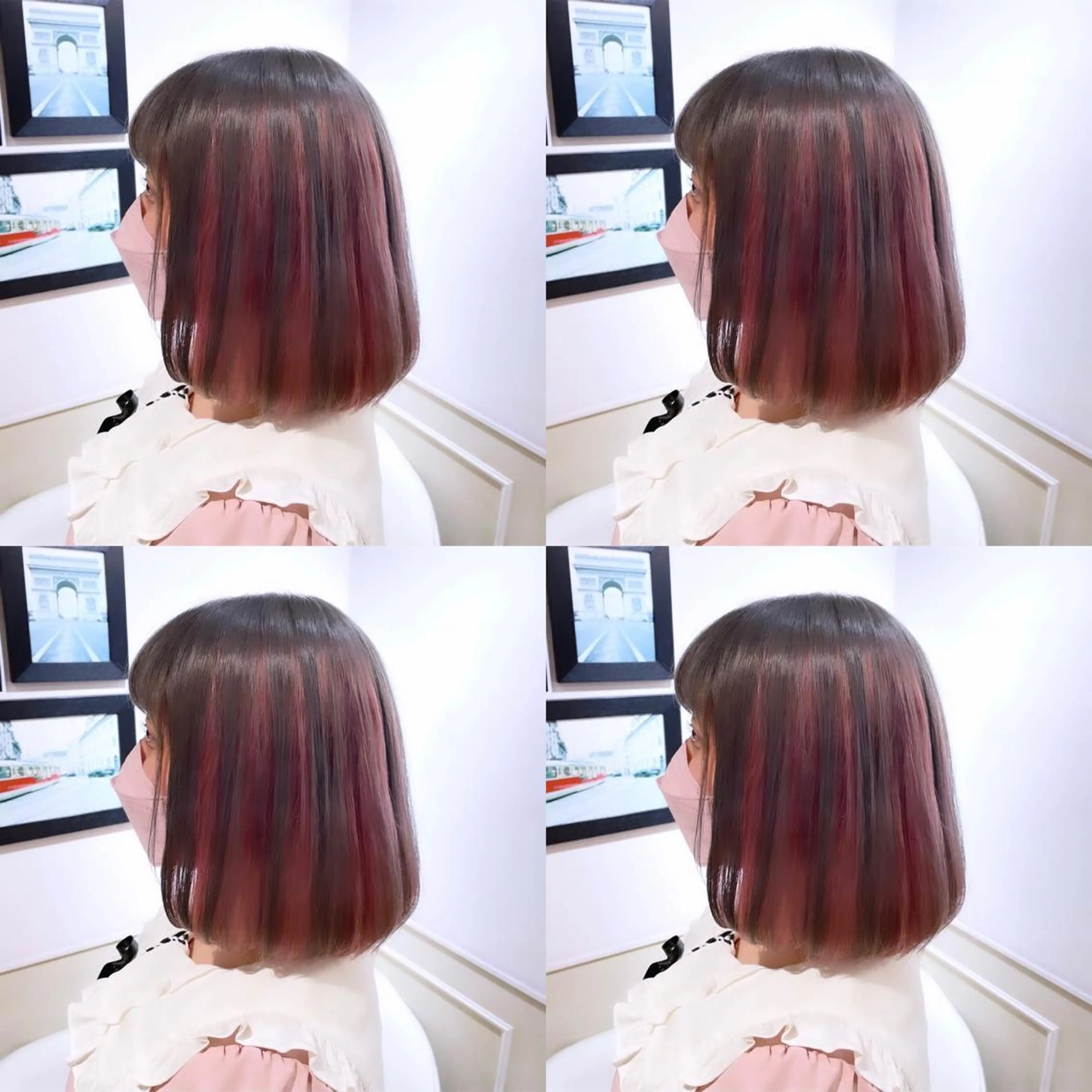 ミディアム カラー ピンクカラー 🌟トップデザイナー 高橋🌟のヘアスタイル