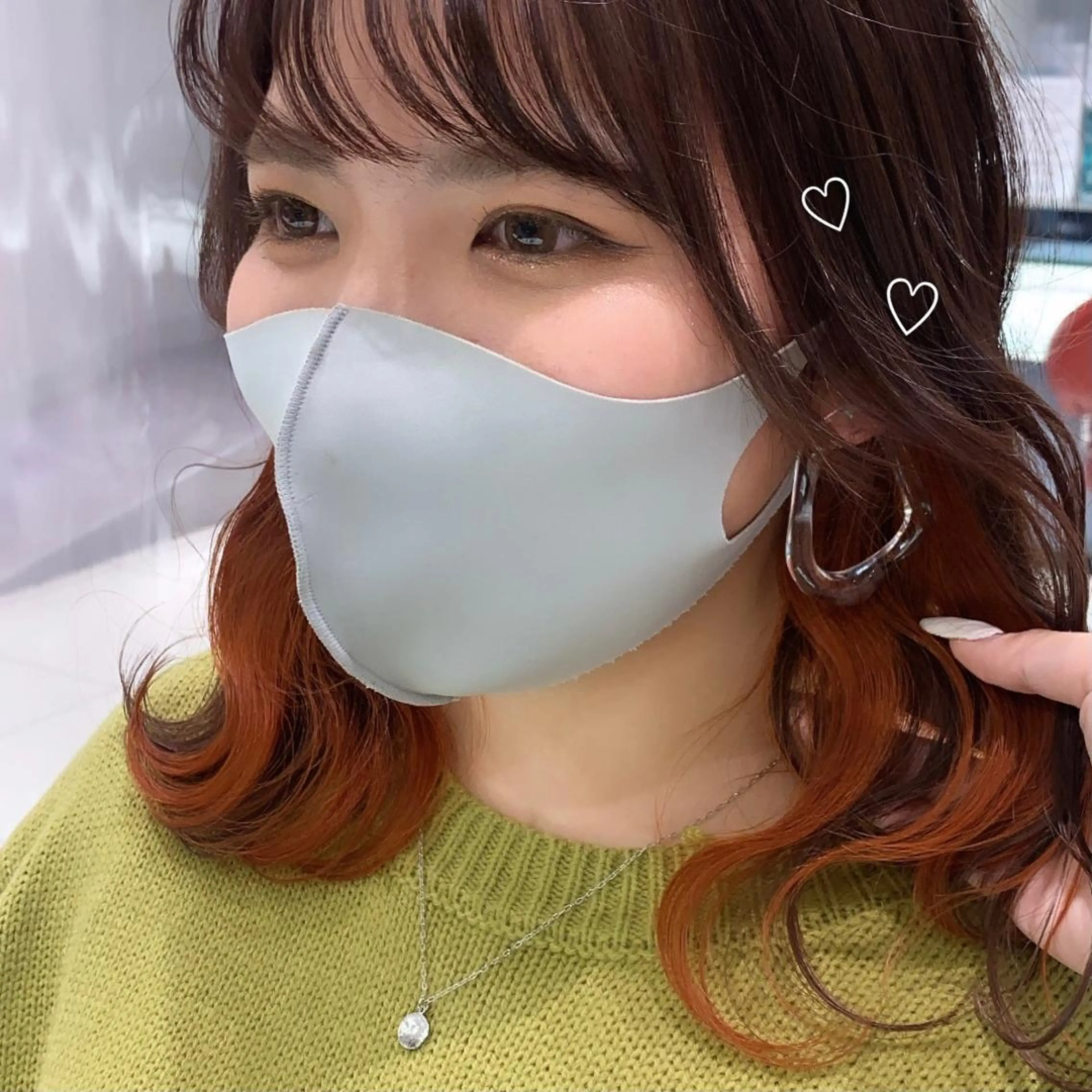 ミディアム ヘアカラー トリートメント hair salon lego所属・立山 綾華のヘアスタイル