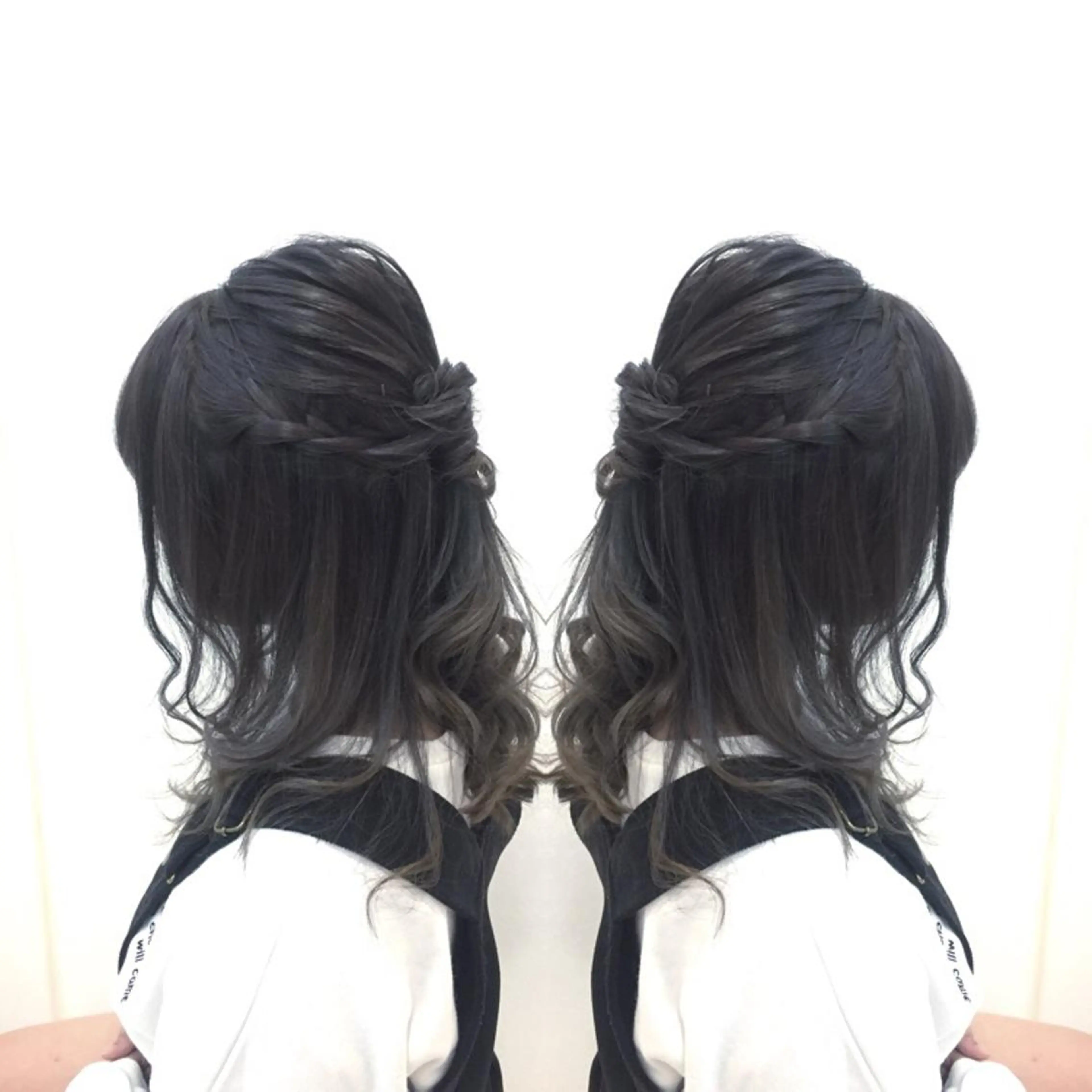 セミロング カラー アディクシーカラー ブリーチ 髪質改善特化サロン ICONIQ天神店のヘアスタイル