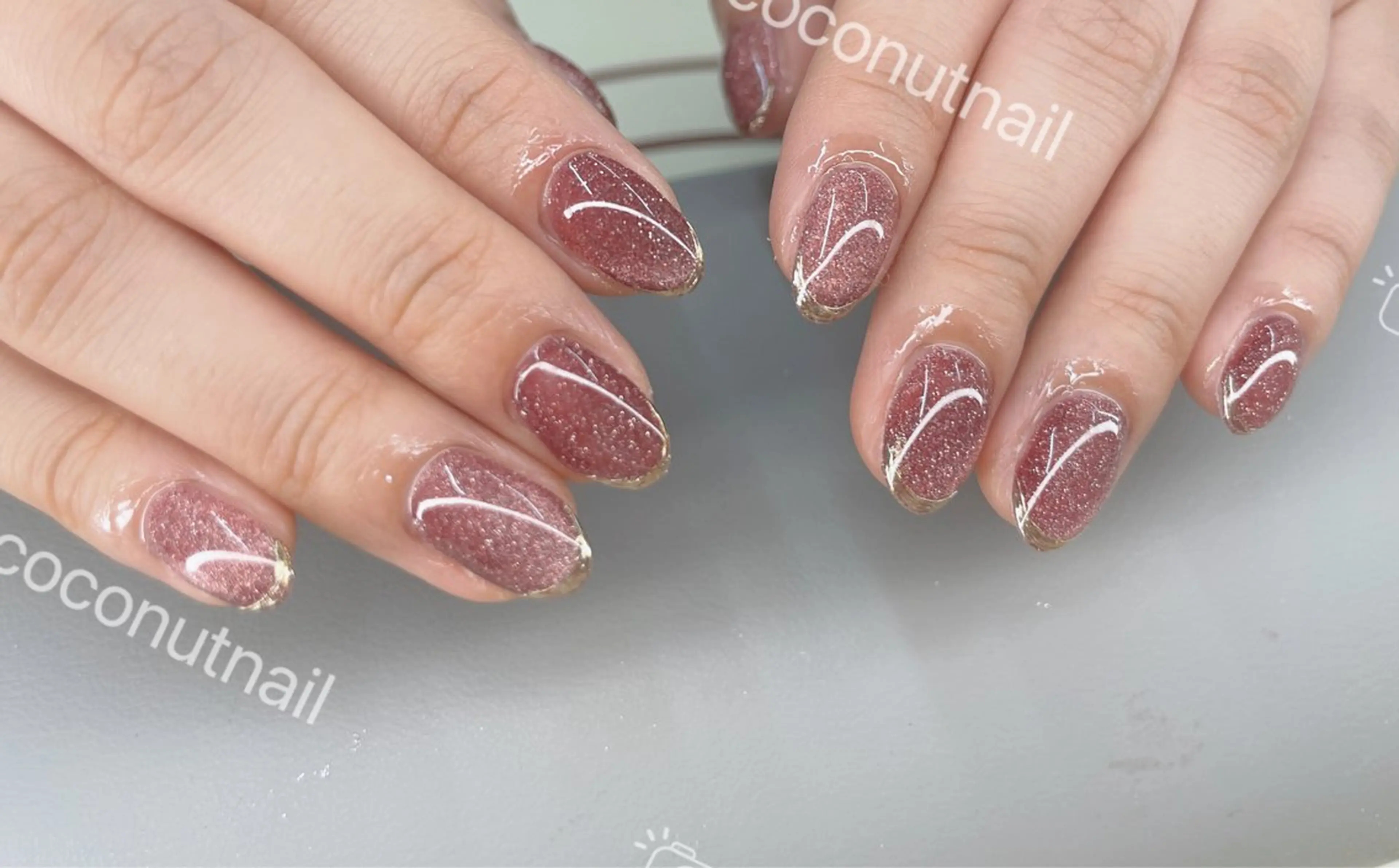 ネイル ハンドネイル 神田 ココナッツのネイルデザイン