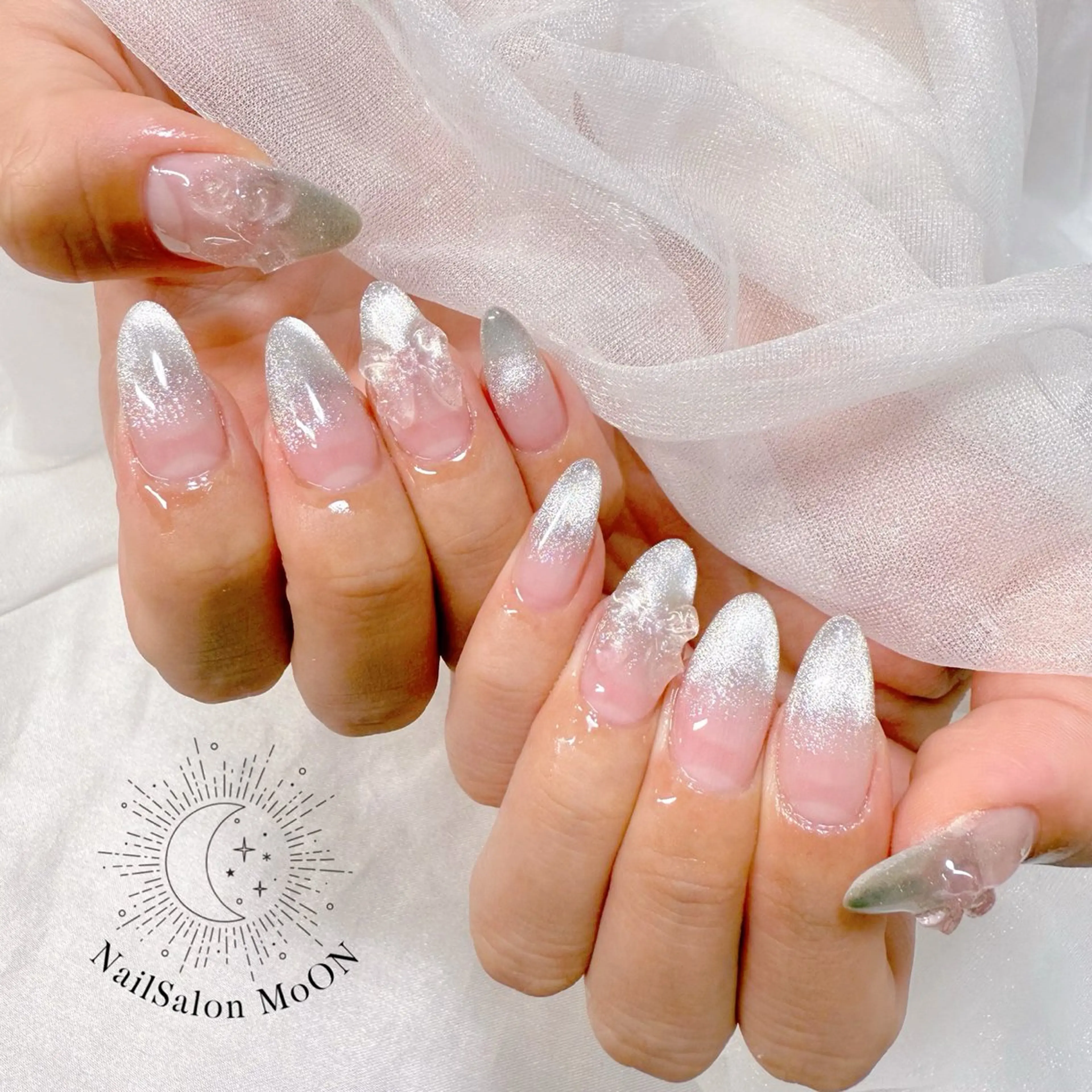 ネイル マグネットネイル ハンドネイル ハンドケア MoON...❤︎ MeGuのネイルデザイン