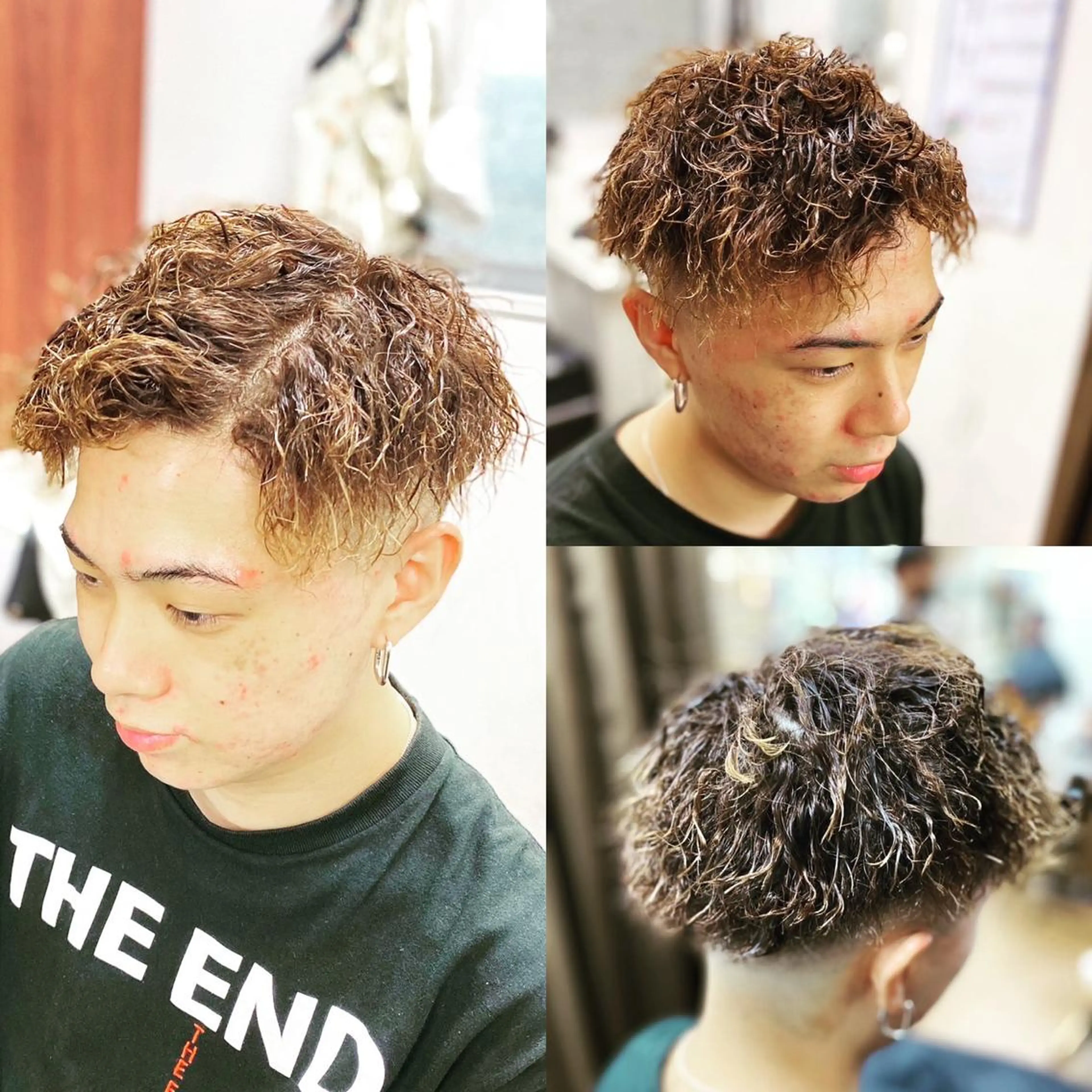 メンズカット+ツイストパーマ 8500円の写真