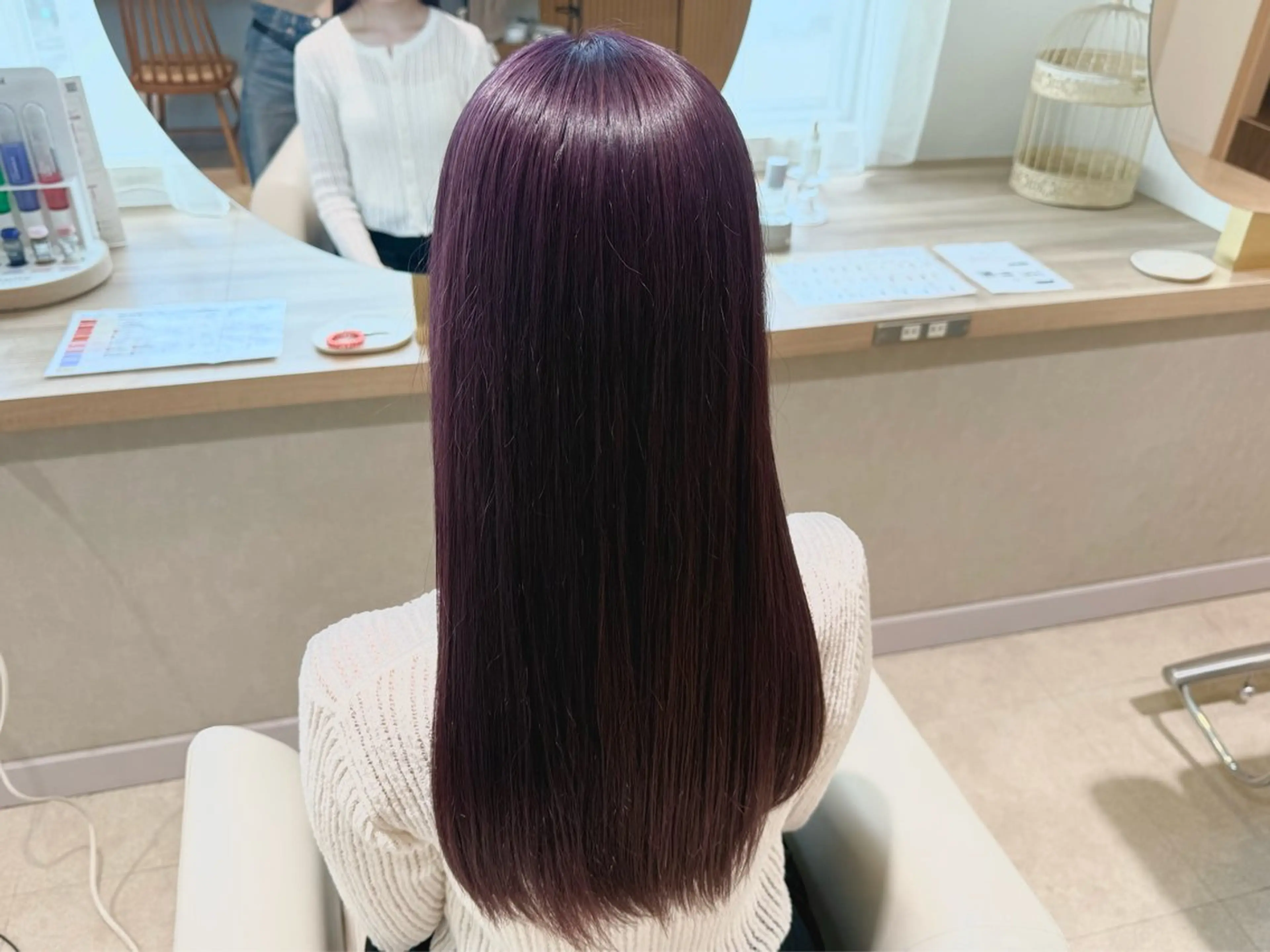 イルミナカラー🤍➕うる艶トリートメントの写真