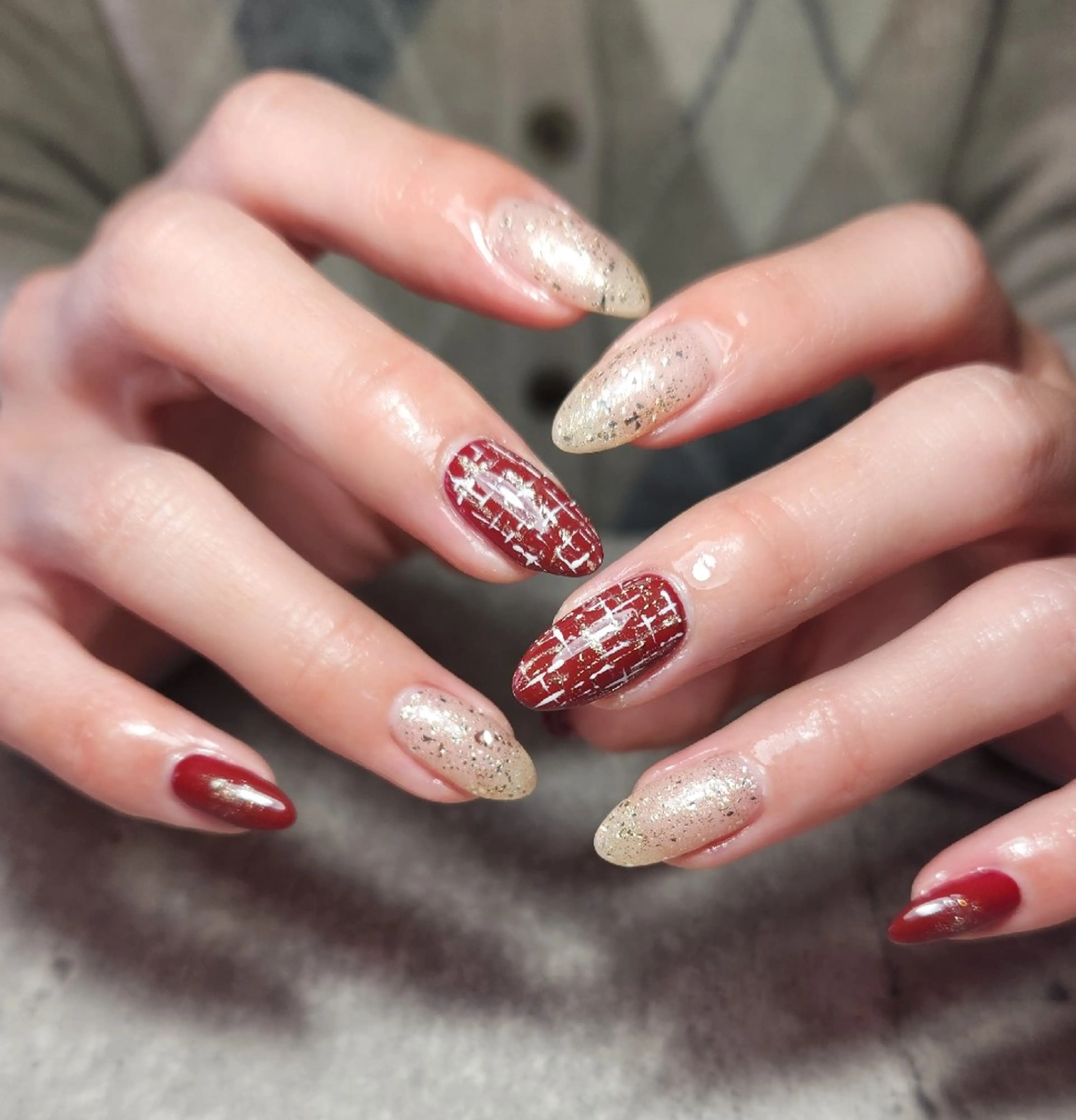 ネイル ボルドー ハンドネイル   BENNIEのネイルデザイン