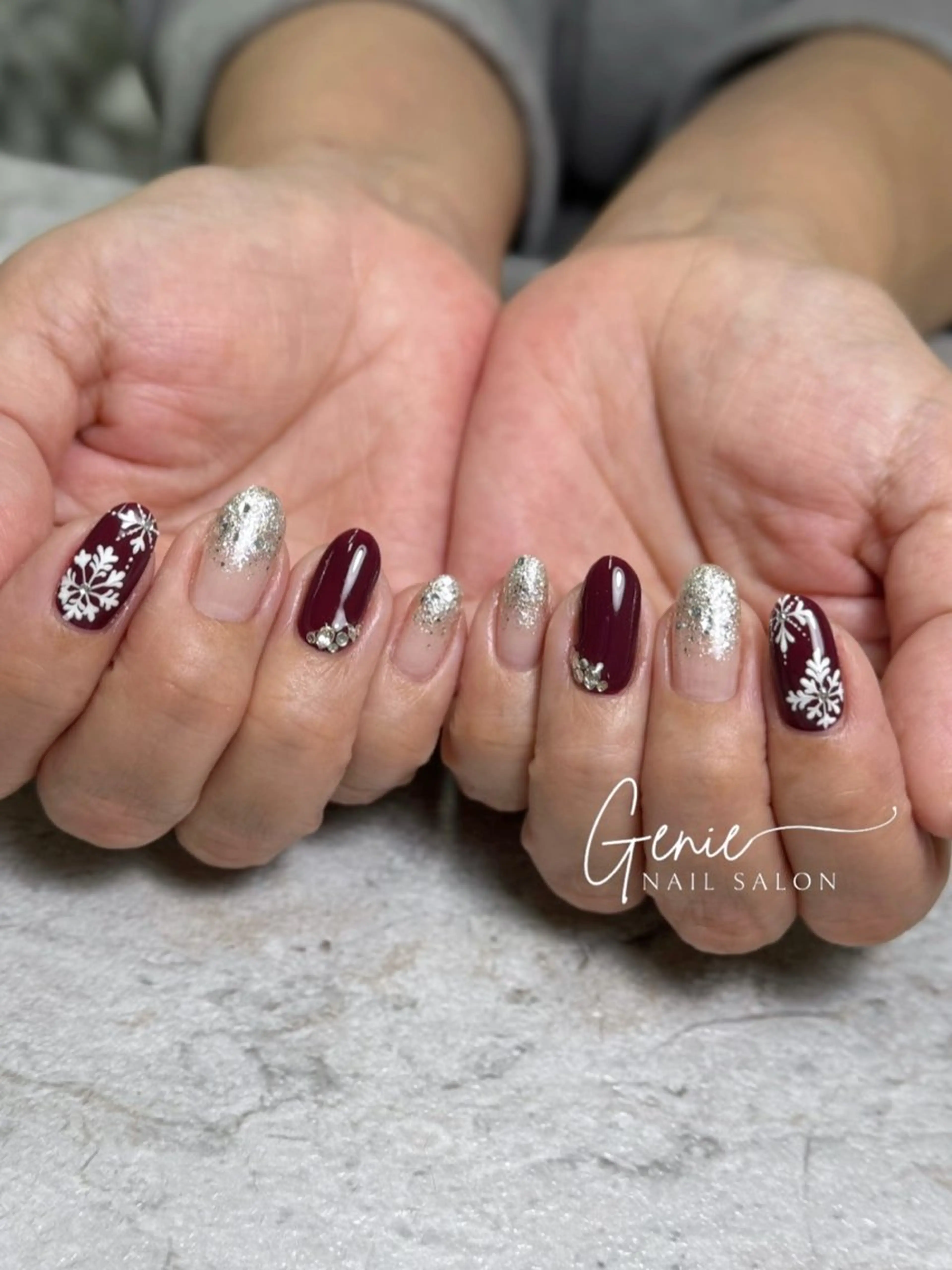ネイル 冬ネイル ハンドネイル Nail salon Genie所属・Nail salon Genieのネイルデザイン