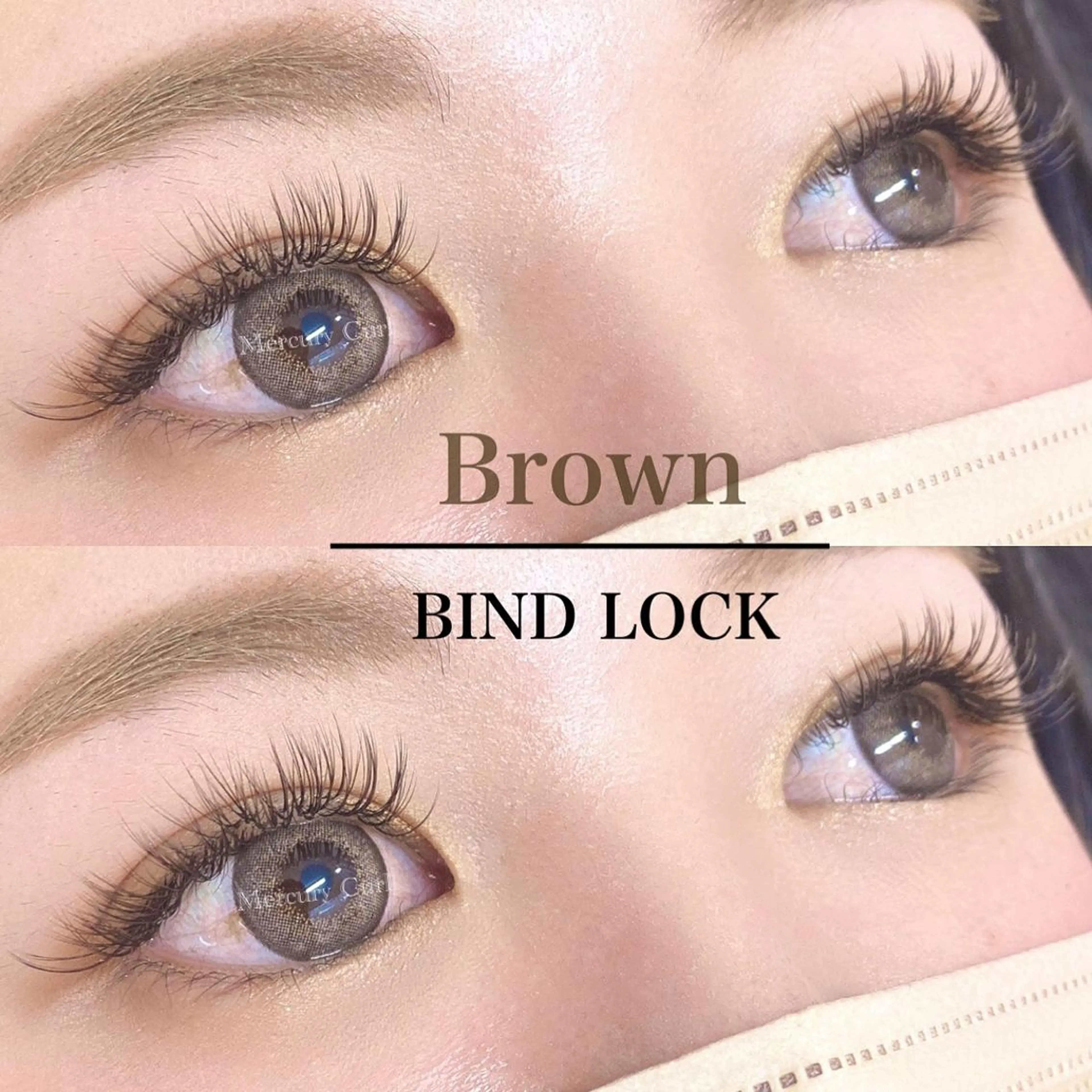 マツエク・マツパ バインドロック カラーマツエク マツエク Mercury Curl 田口真奈のマツエク・マツパデザイン