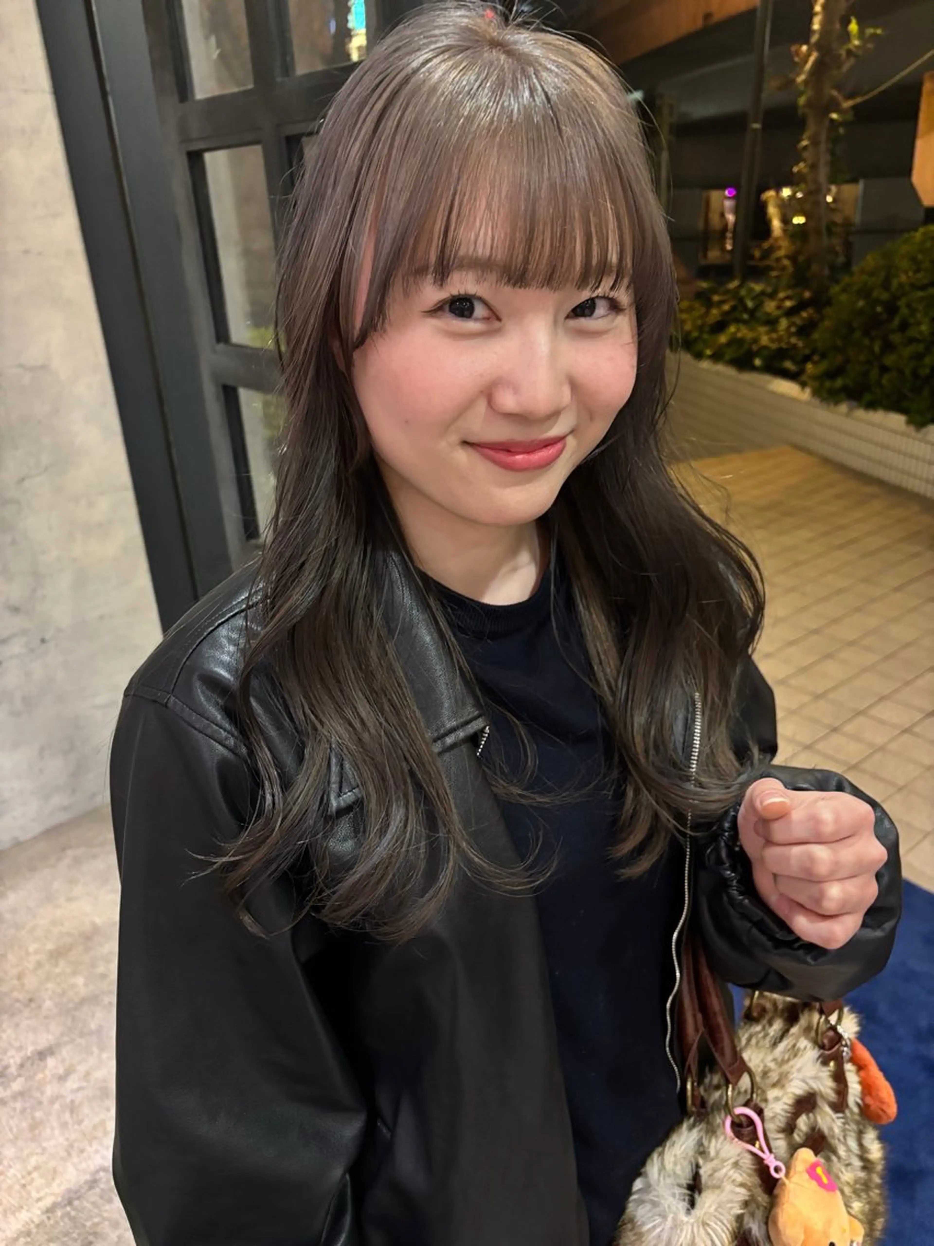 ロング カラー グレージュ 梅田美容室/カット /Maoのヘアスタイル