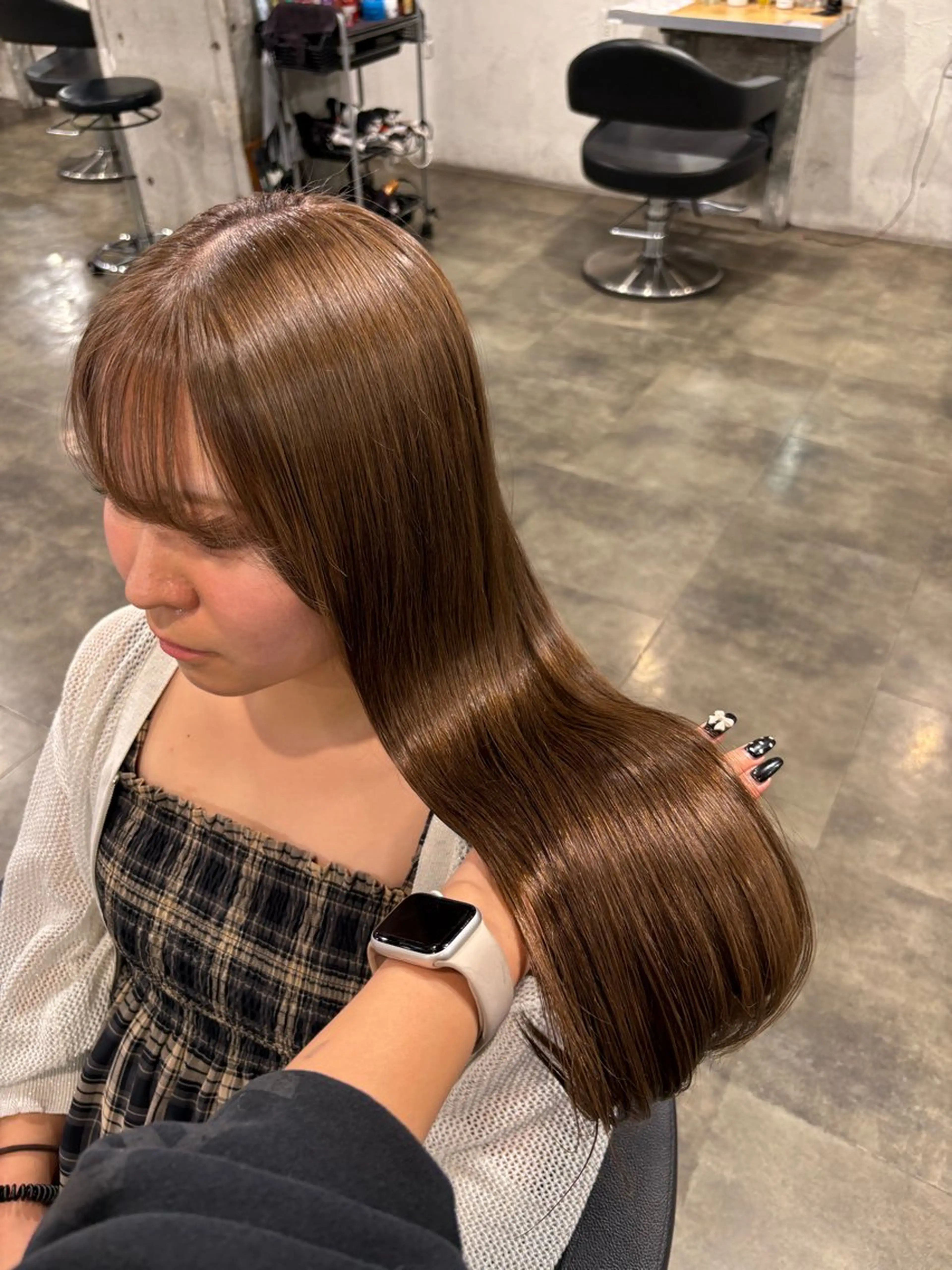 ロング カラー ヘアカラー ハイトーン 横浜💞ミオのヘアスタイル