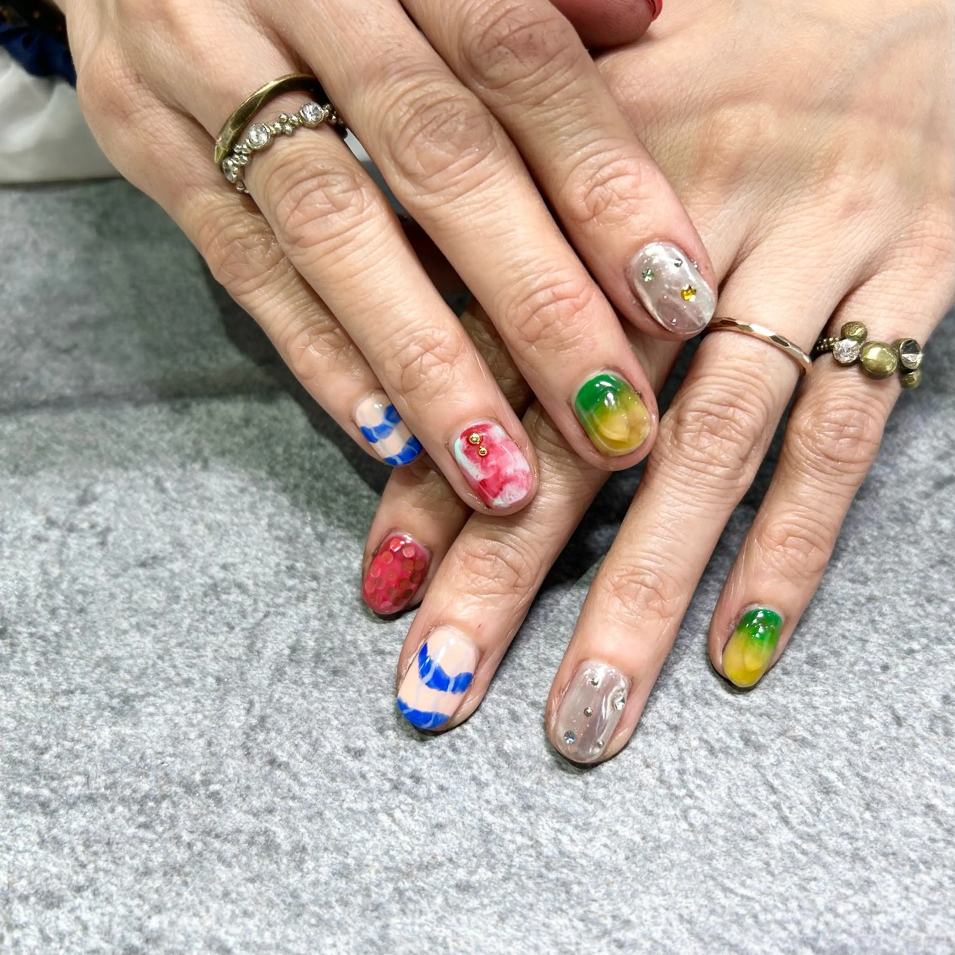 ショート ｵｵﾀｹ ﾚｲﾅのネイルデザイン