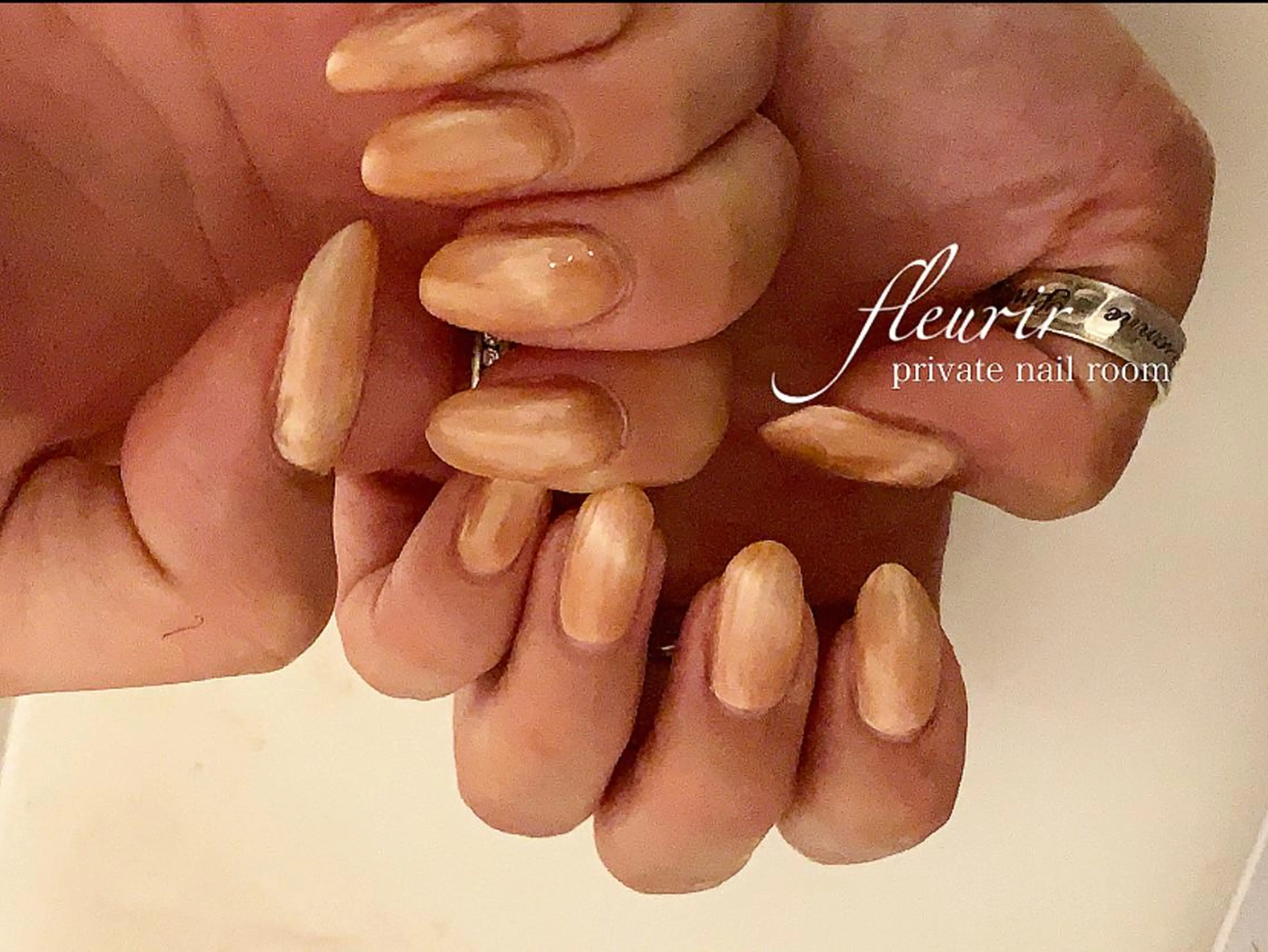 ネイル ジェルネイル ハードジェル ラメ(グリッター) マグネットネイル オフィスネイル フルリール 【プライベートサロンのネイルデザイン