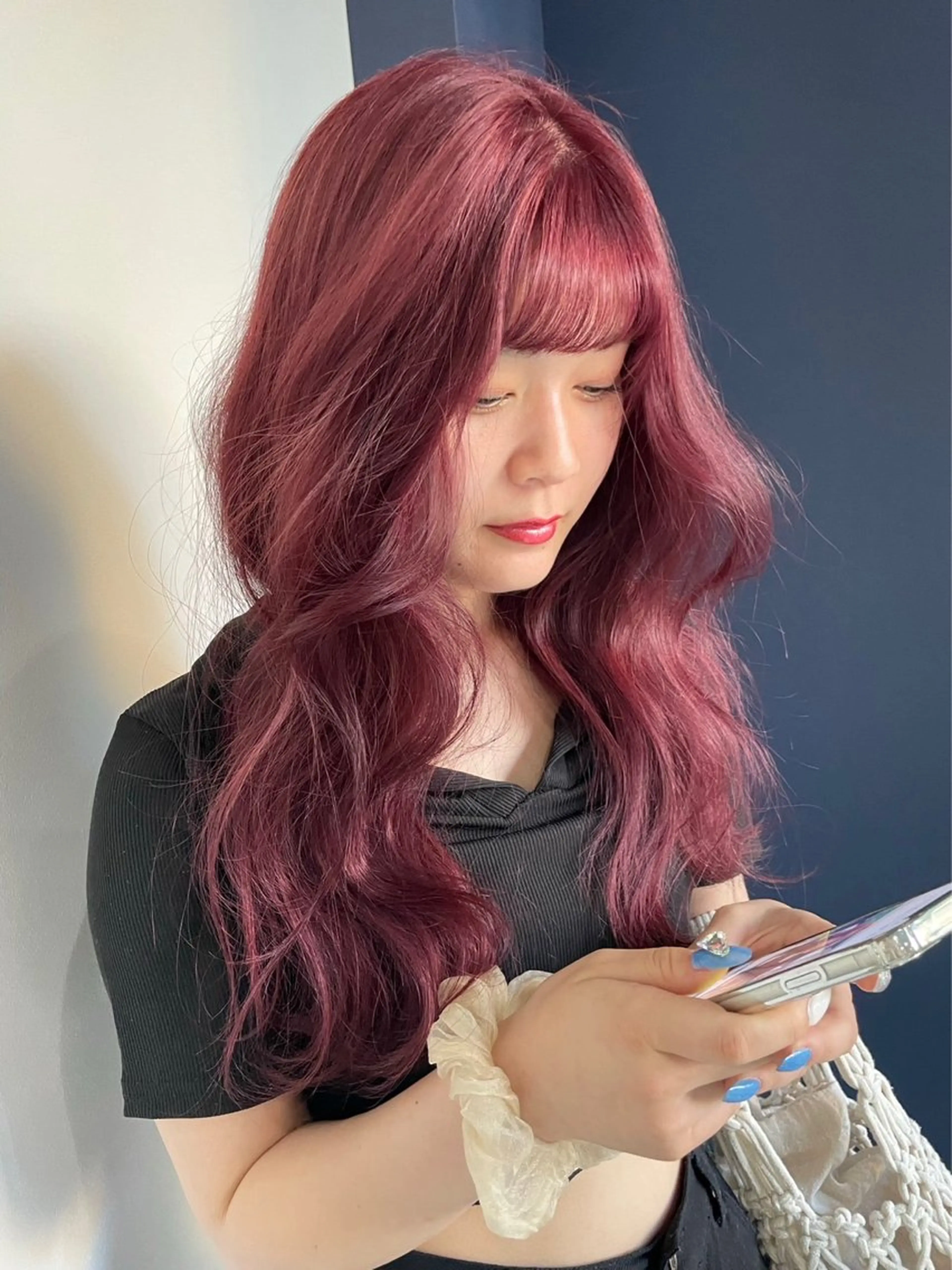 ロング カラー ハイトーン/メンズ/ デザイン/梅田/ミユのヘアスタイル