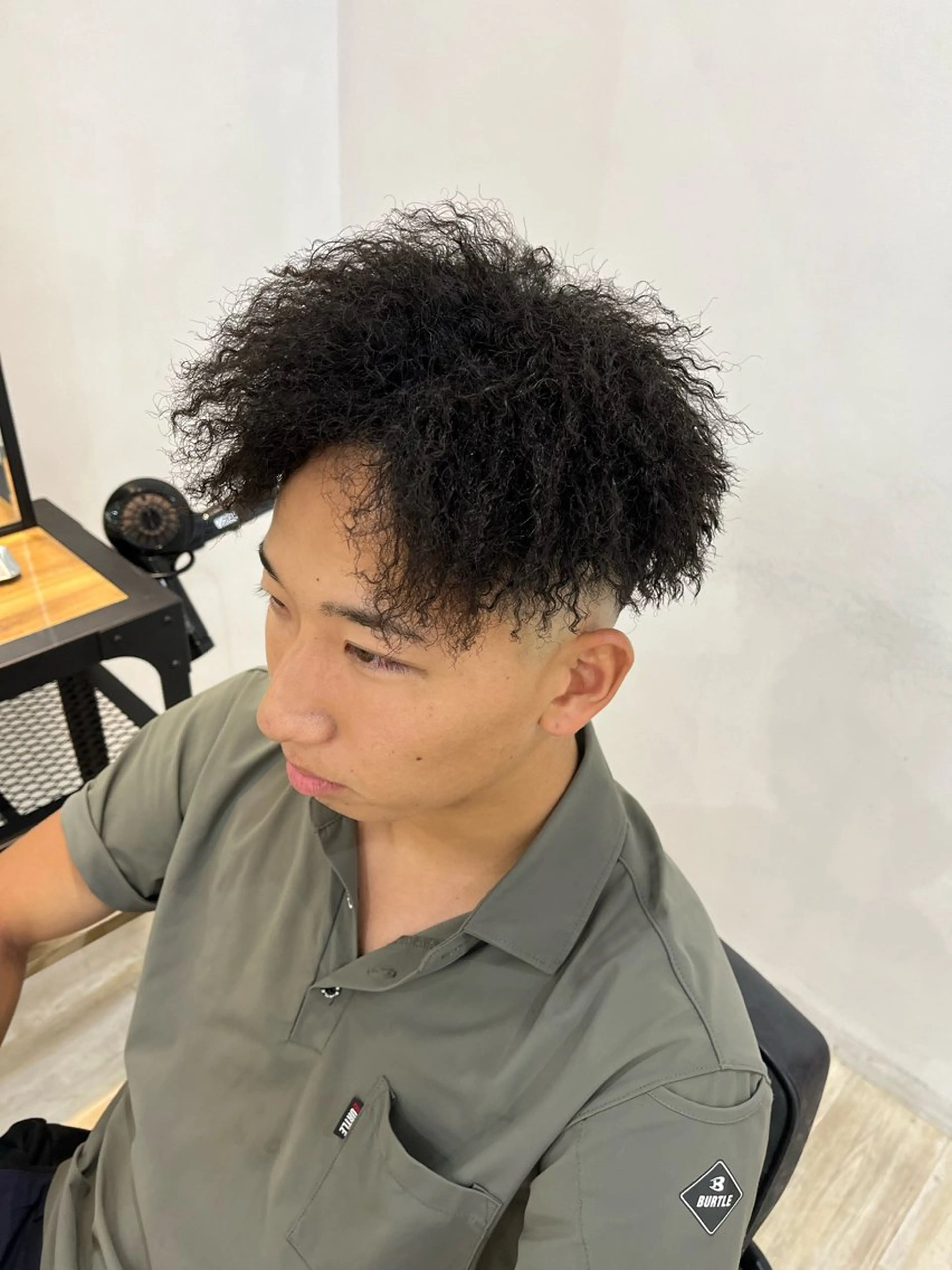 ショート パーマ メンズ Utata  literie所属・嵯峨 大地／パーマ／ ハード系／特殊系のヘアスタイル