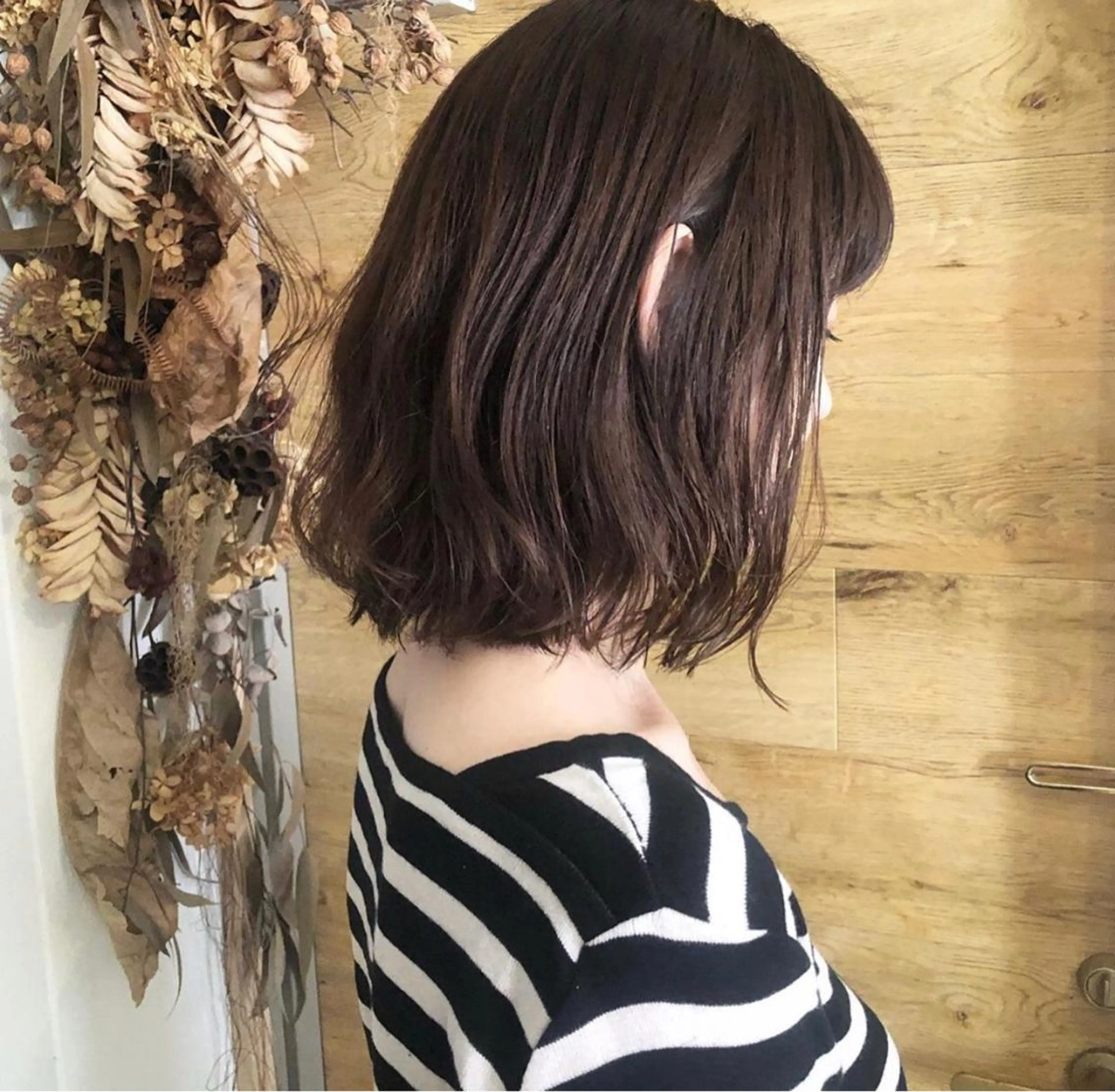 ミディアム カラー テトネ タカシのヘアスタイル