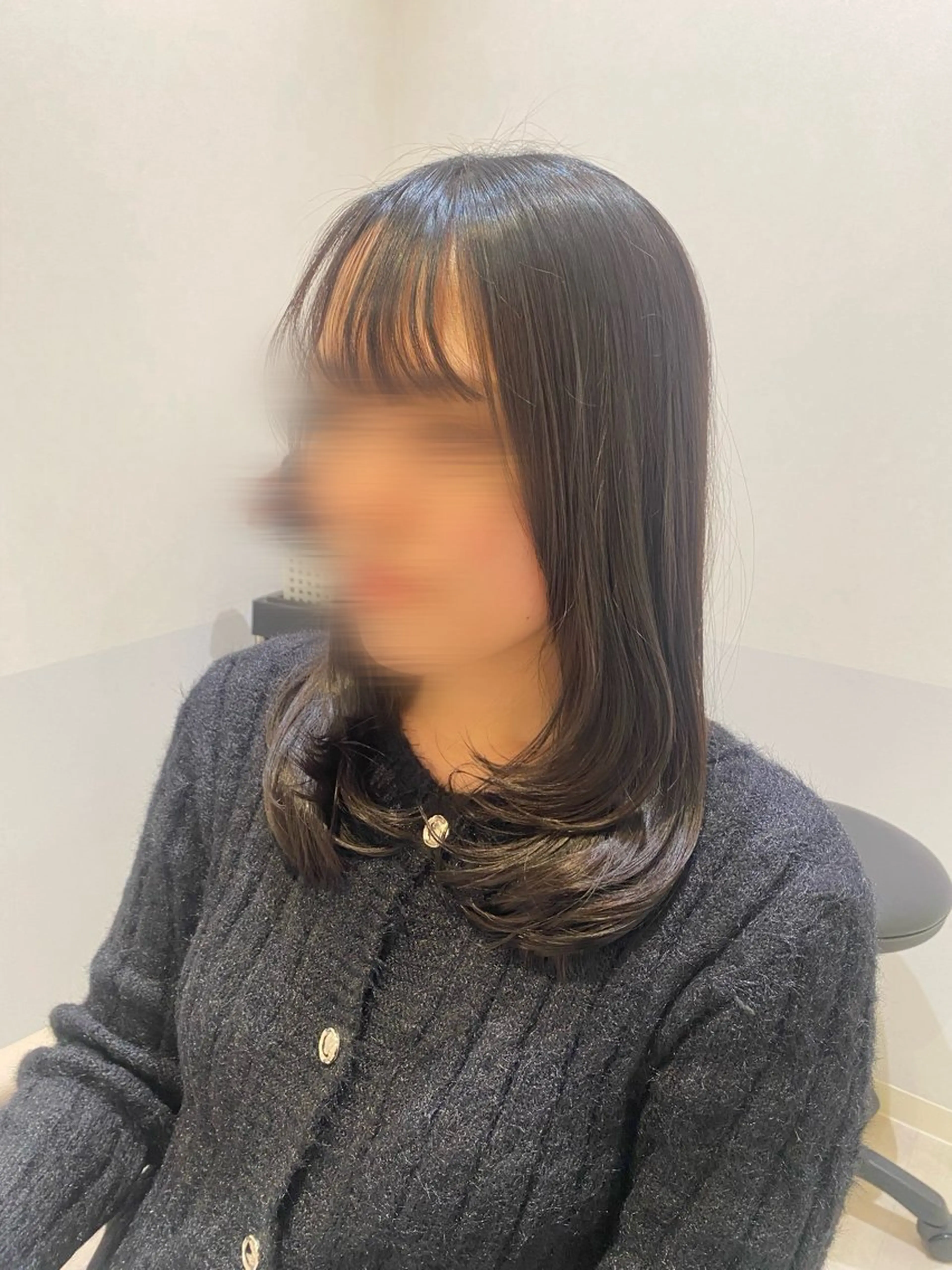 セミロング 韓国風ヘア レイヤーカット カット ヘアカラー 韓国ヘア・カラー 🩵SHIZUKUのヘアスタイル