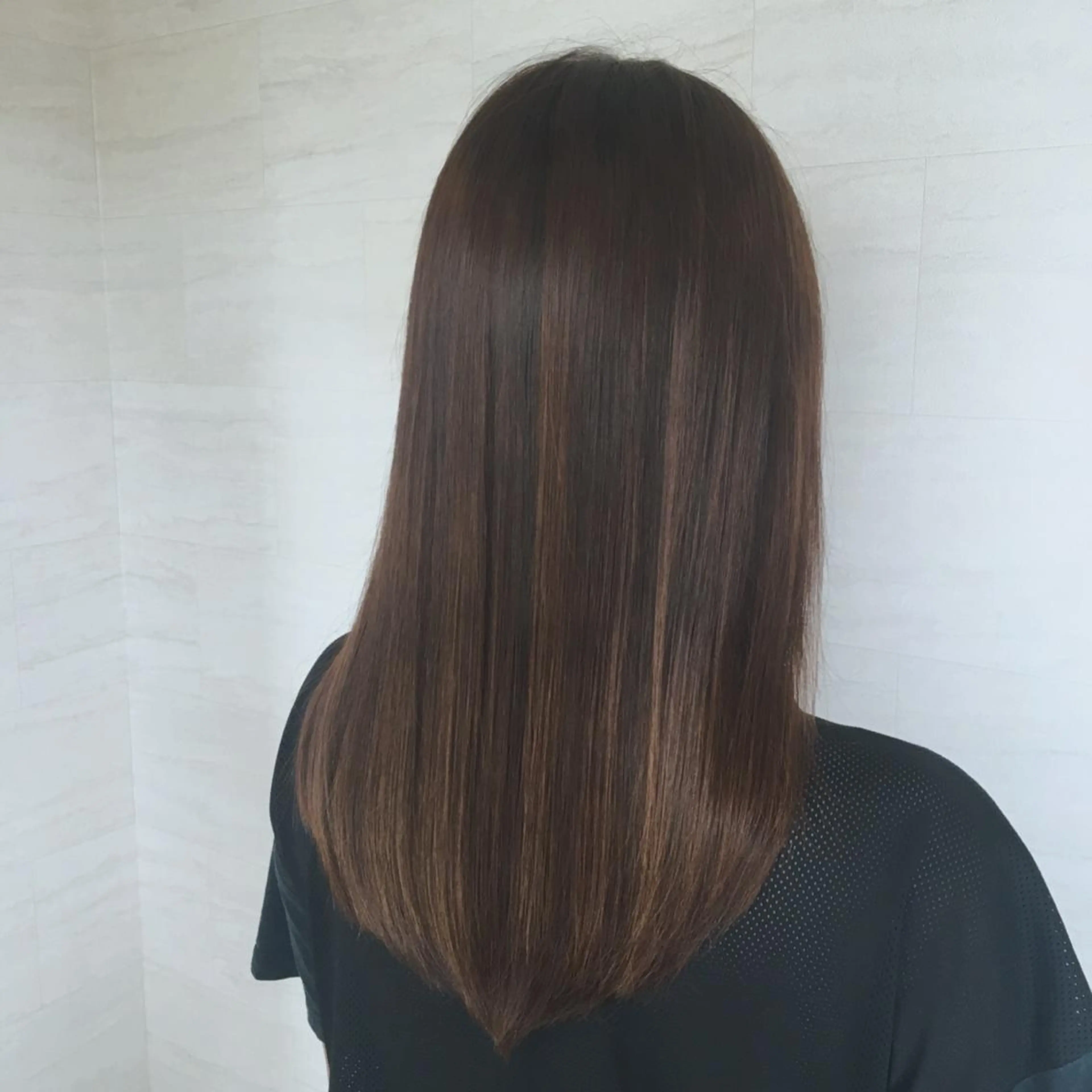 ロング カラー ベージュカラー ラブーケ中川中島店 クラタチカコのヘアスタイル