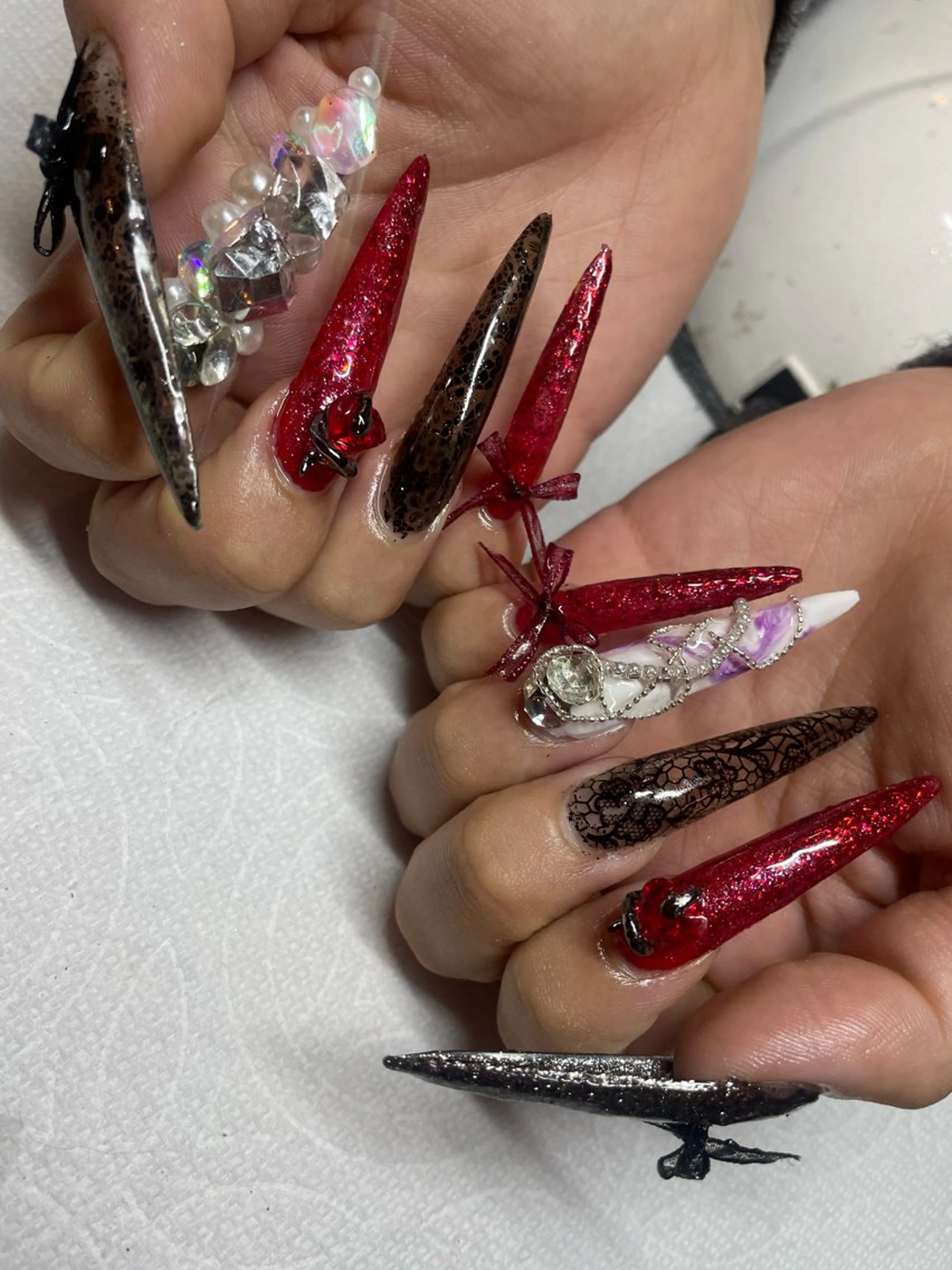 長さ出し💅スーパーロングサイズ長さ限界無限💋ケア、デザインやり放題込みの写真