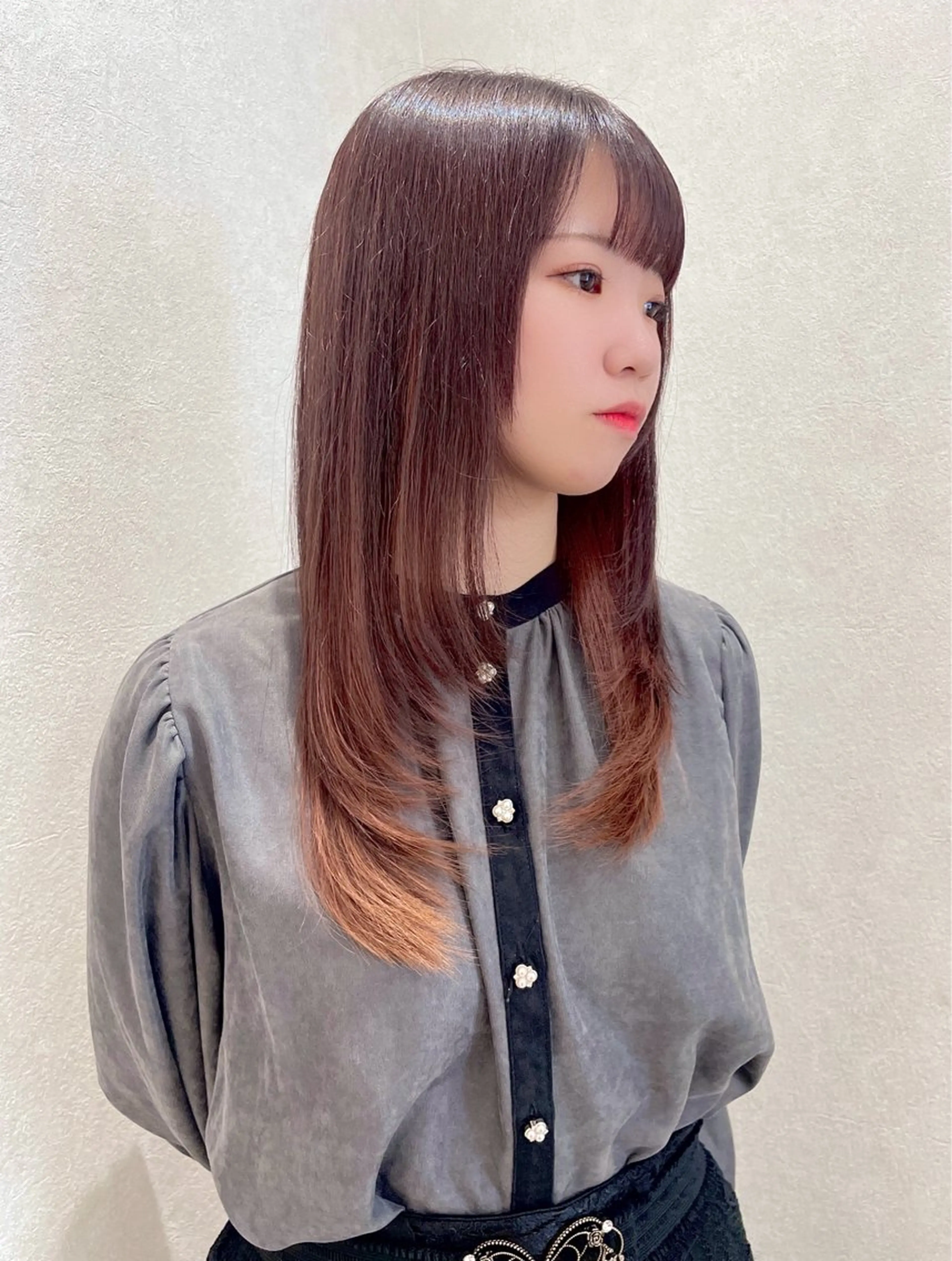 セミロング カット トリートメント 髪質改善/レイヤー 本田拓也のヘアスタイル